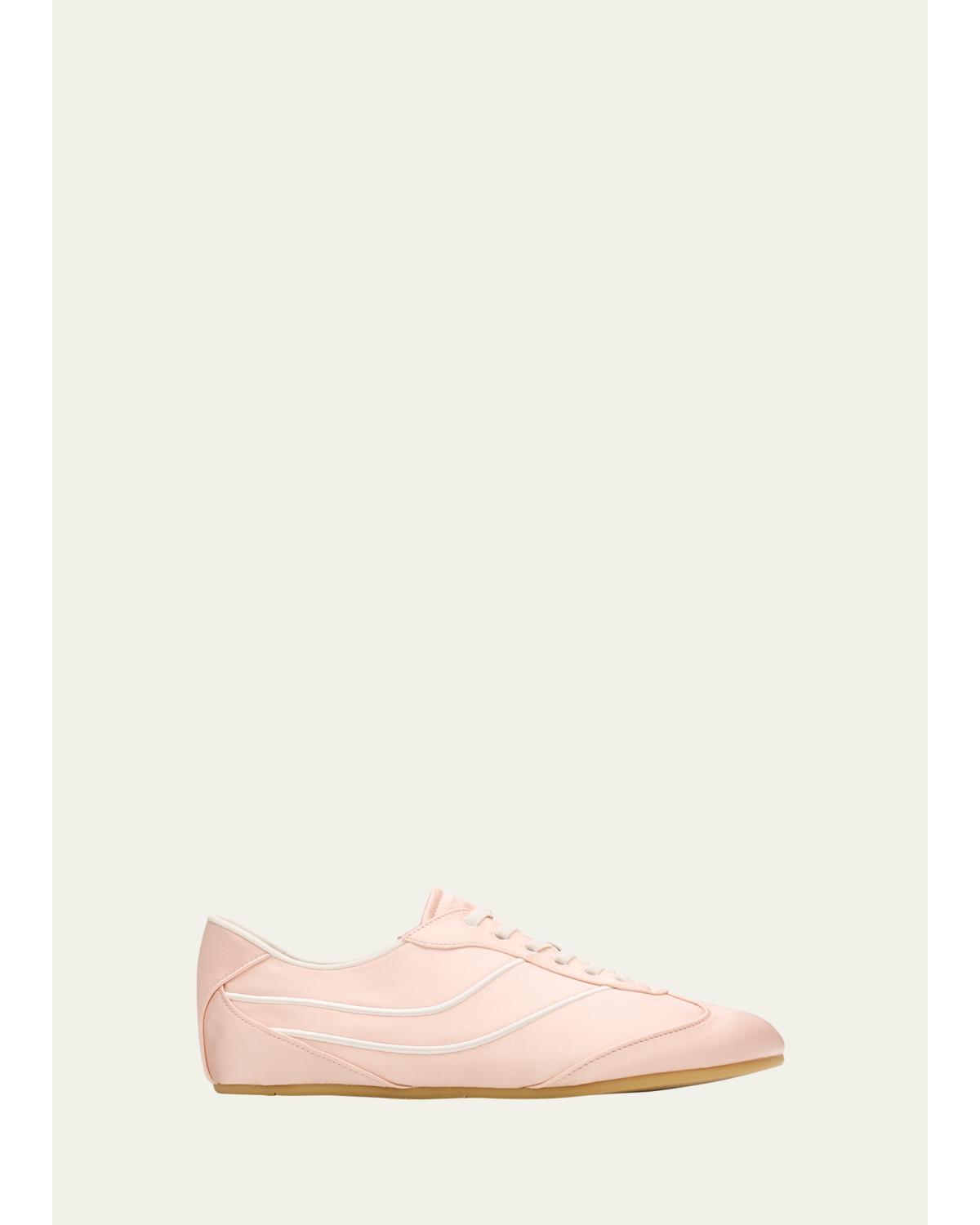 Sunset Satin Low-Top Trainers