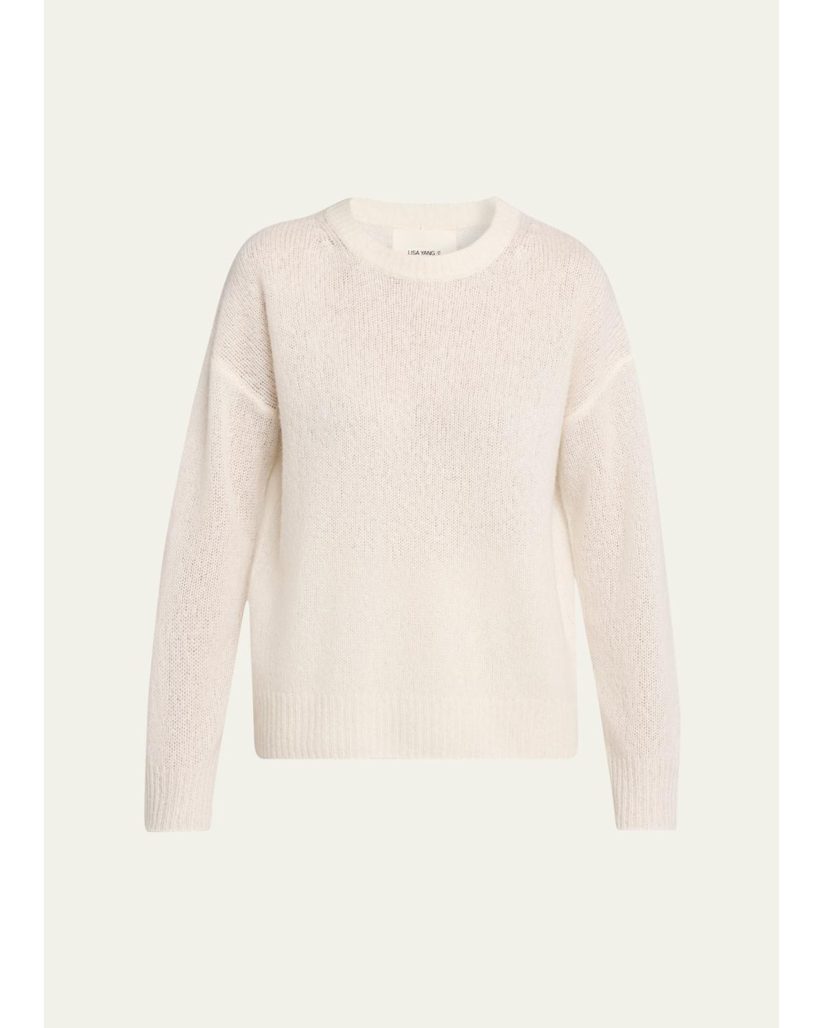 Lova Cashmere-Silk Crewneck Sweater