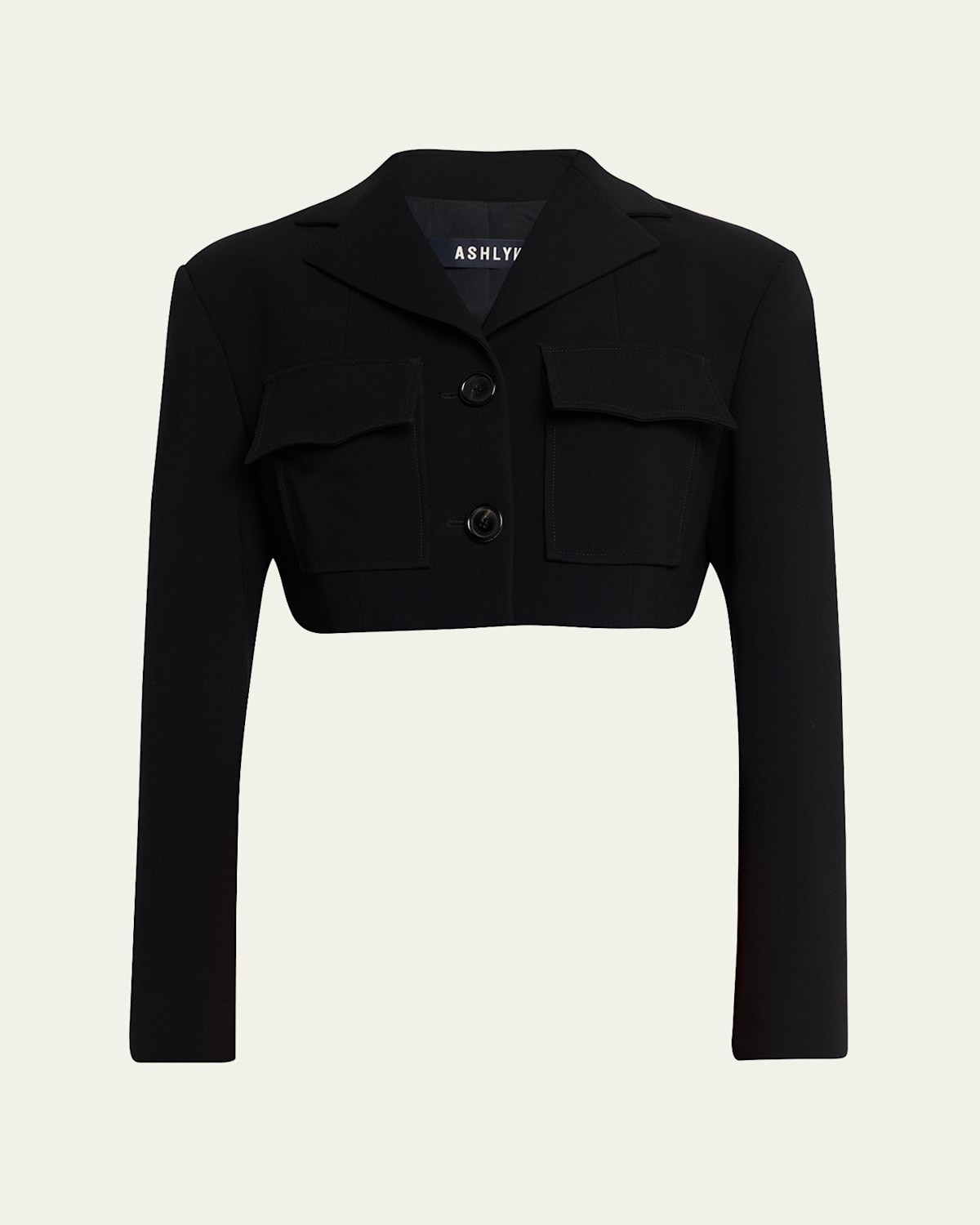 Elizabeth Flap-Pocket Buttoned Jacket