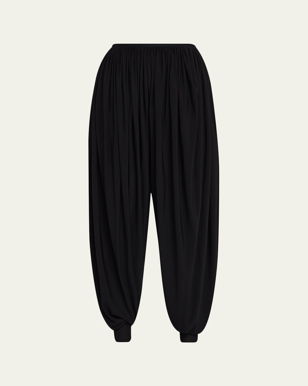 Ashlyn Grayson Gathered Balloon Pants In Black