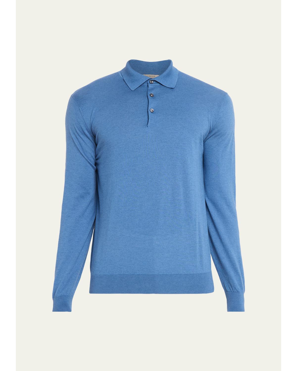 Men'S Cotton-Cashmere Polo Shirt