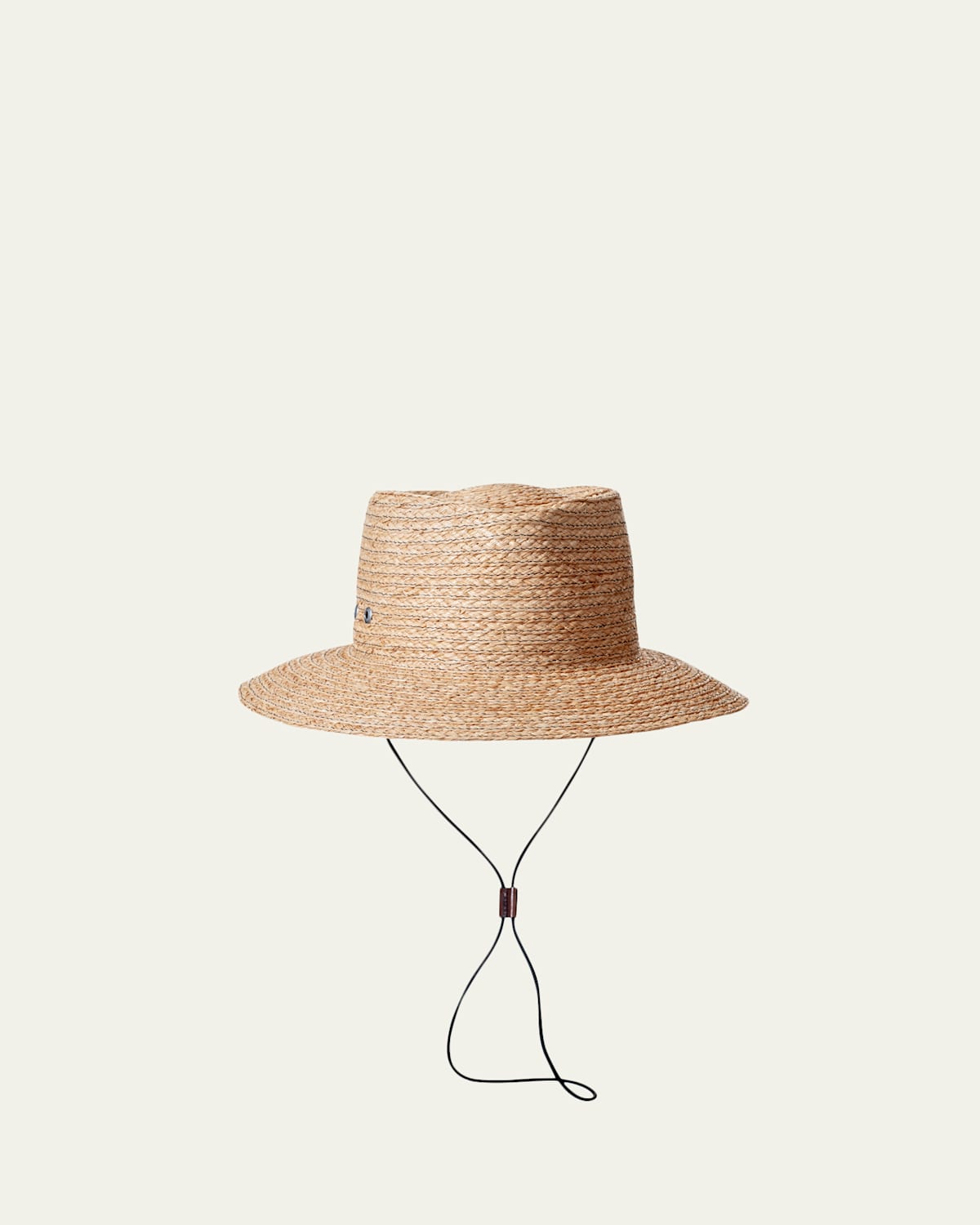 Inverni Men's Raffia Straw Drawcord Bucket Hat In Brown