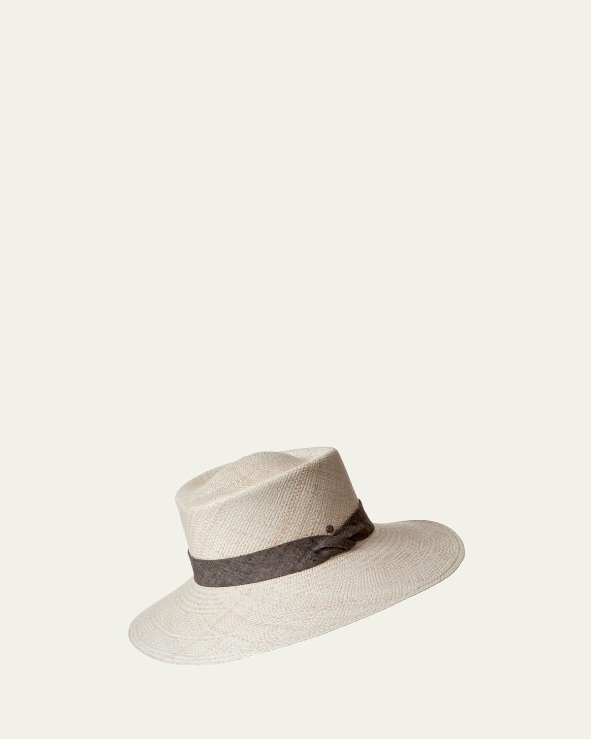 Inverni Men's Large-Brim Panama Straw Hat