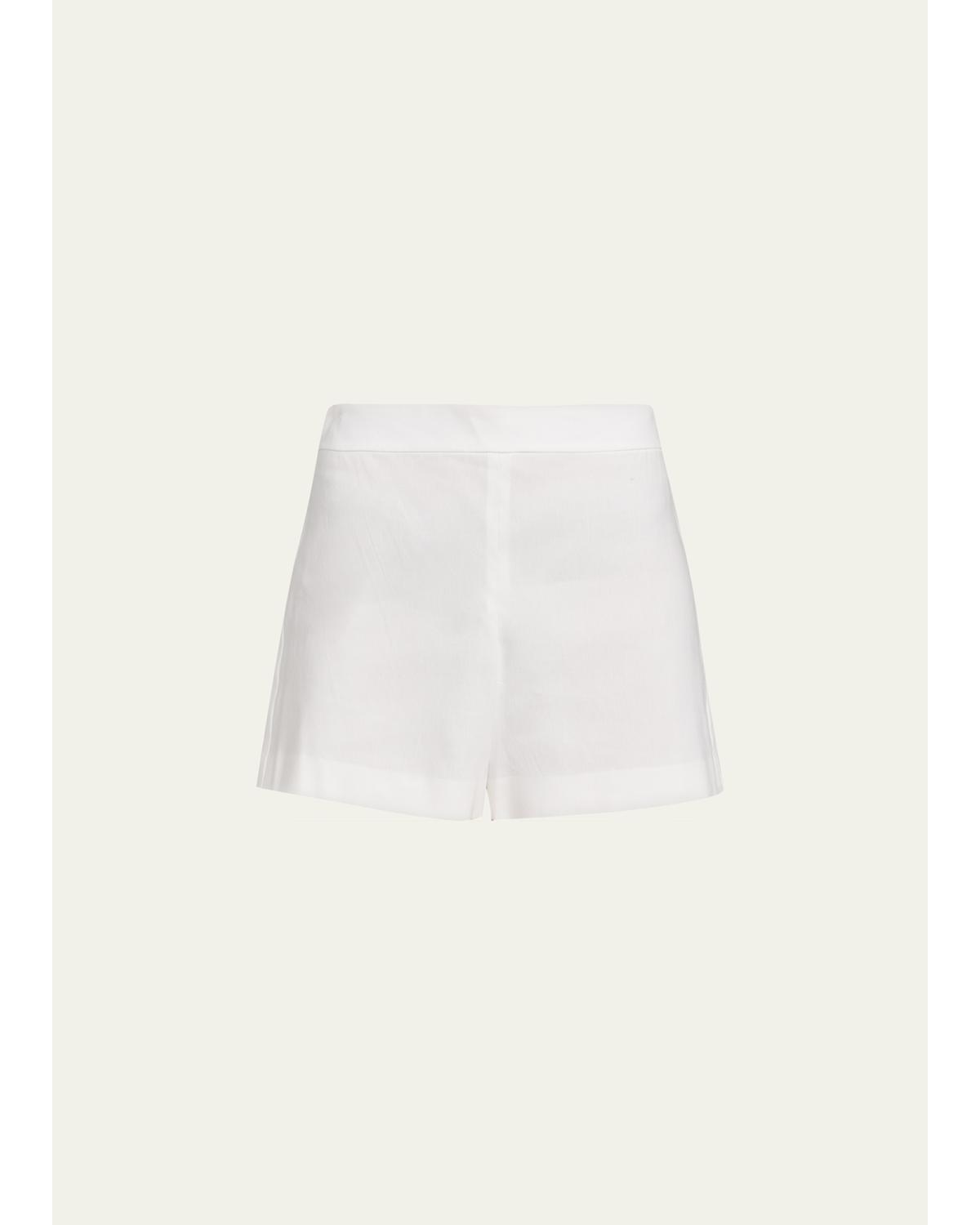 Hera Linen-Blend Flare Shorts