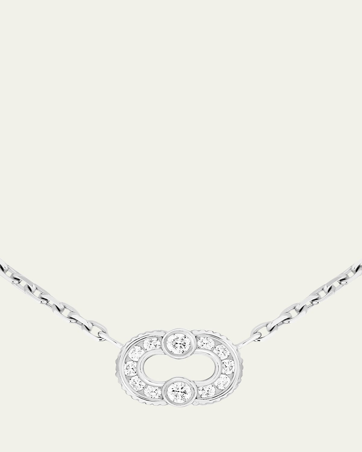 Viltier Magnetic 18K White Gold & 0.38 TCW Diamond Pendant Necklace