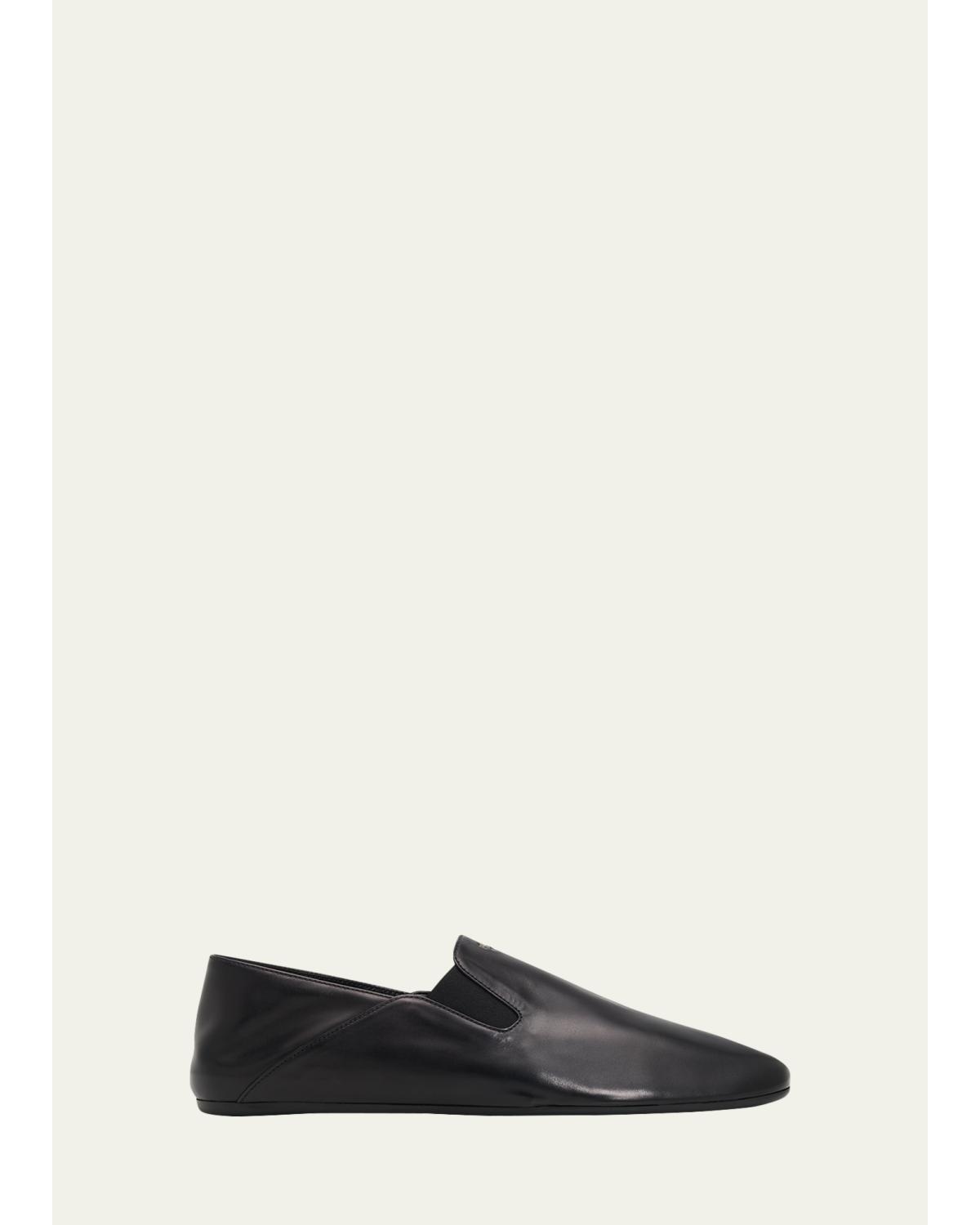 Men'S Leather Slip-On Loafers