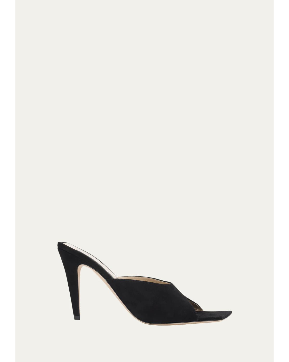 Christen 95mm Edge Suede Mules In Multi