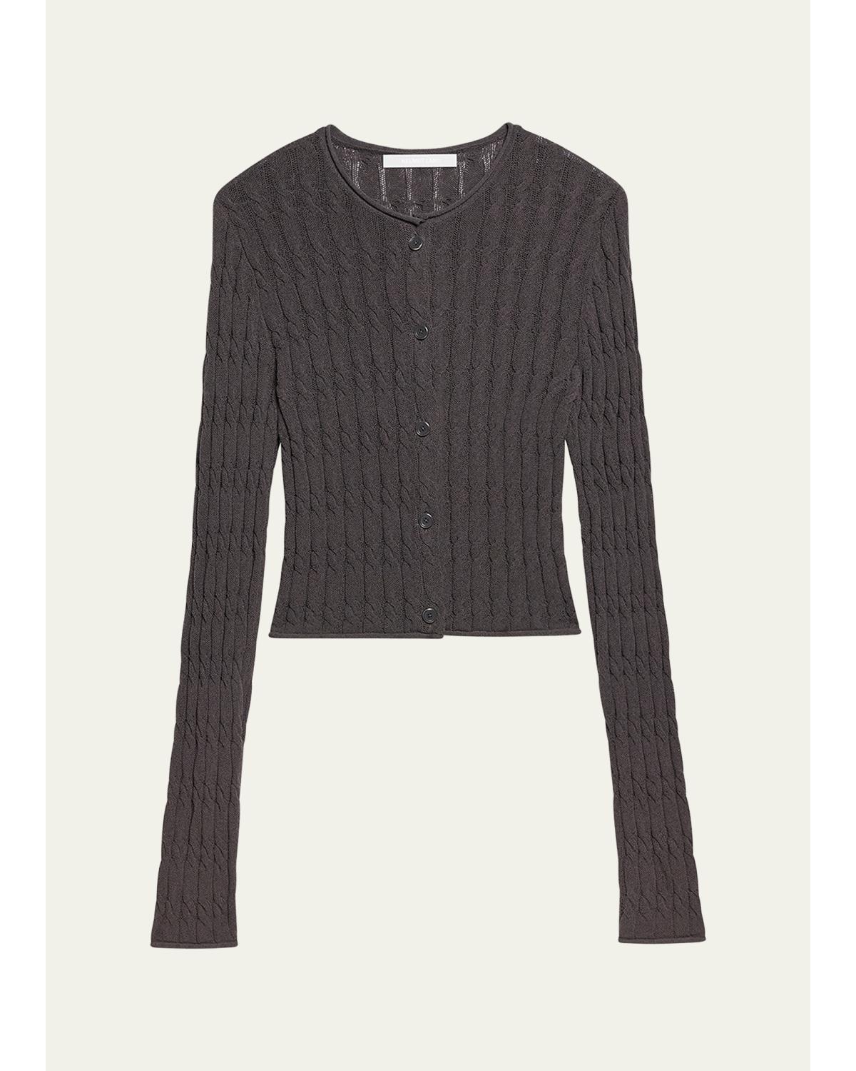Cable-Knit Cardigan