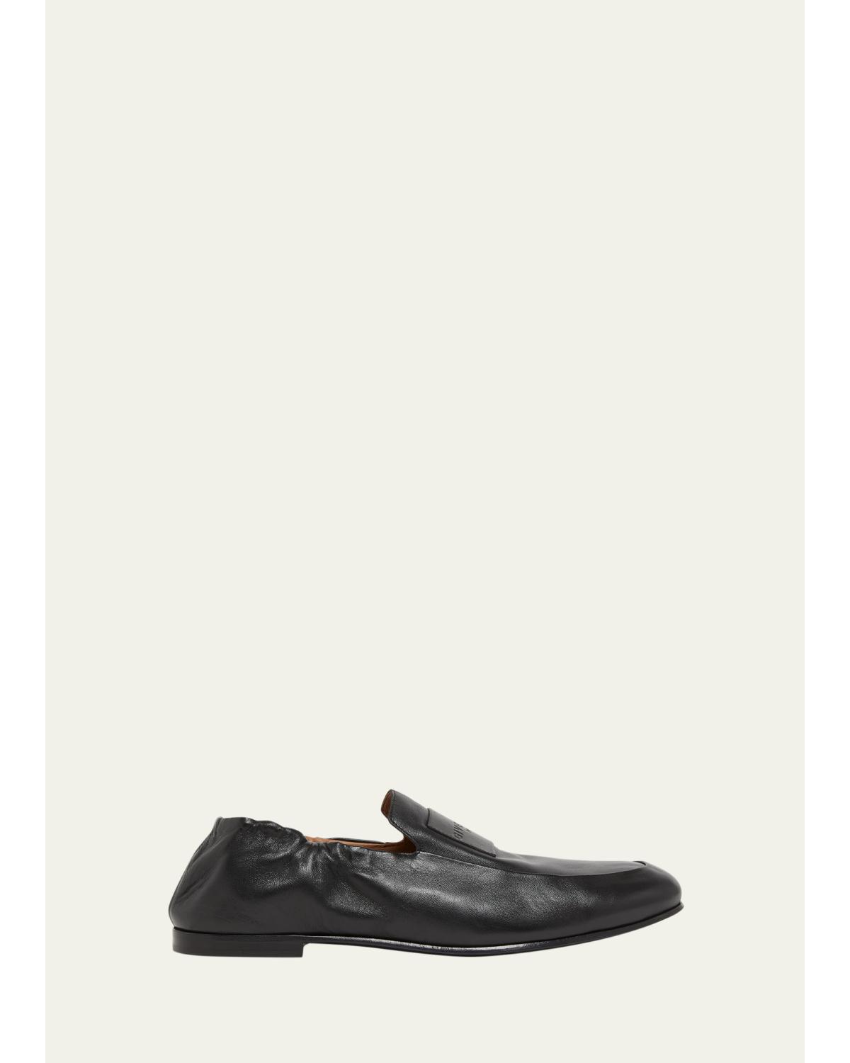 Men'S Leather Elasticized Loafers