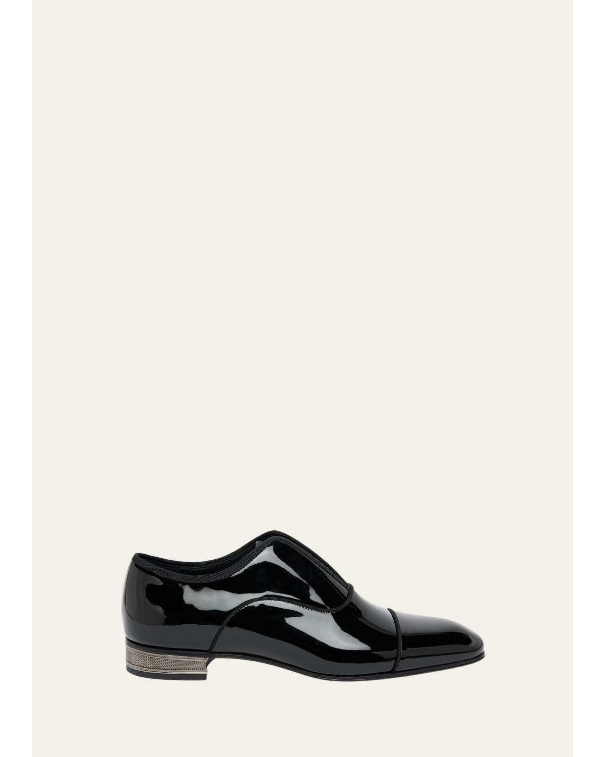 Men'S Alphamale Galvin Patent Leather Cap-Toe Loafers