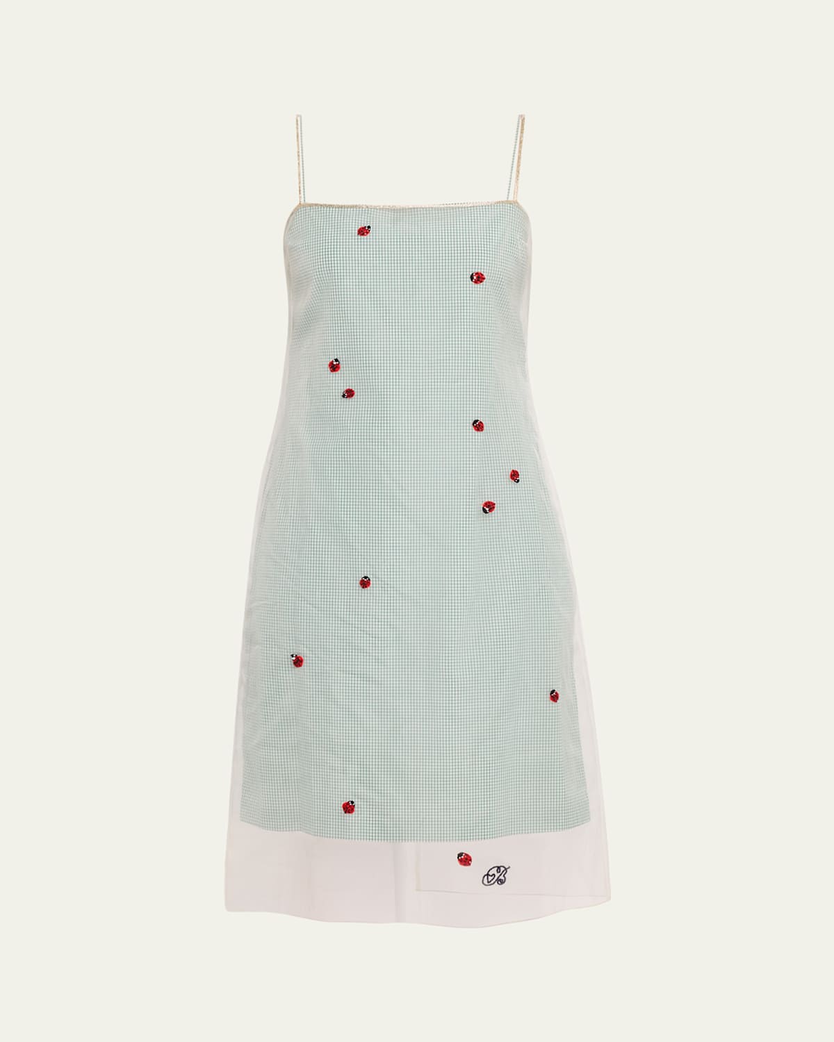 Bernadette Rachel Ladybug Embellished Layered Midi Slip Dress