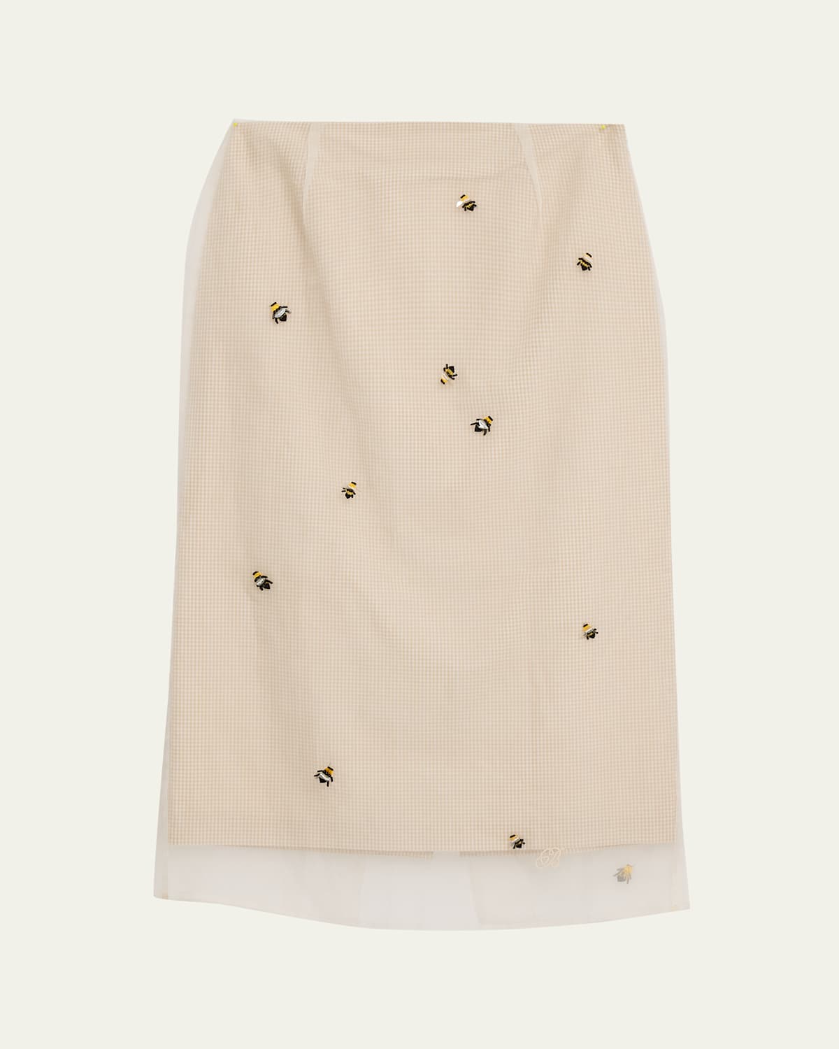 Bernadette Roxane Lady Bug Layered Midi Skirt In Neutral