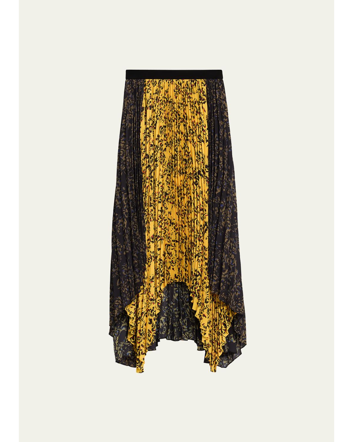 Paulina Pleated Georgette Skirt