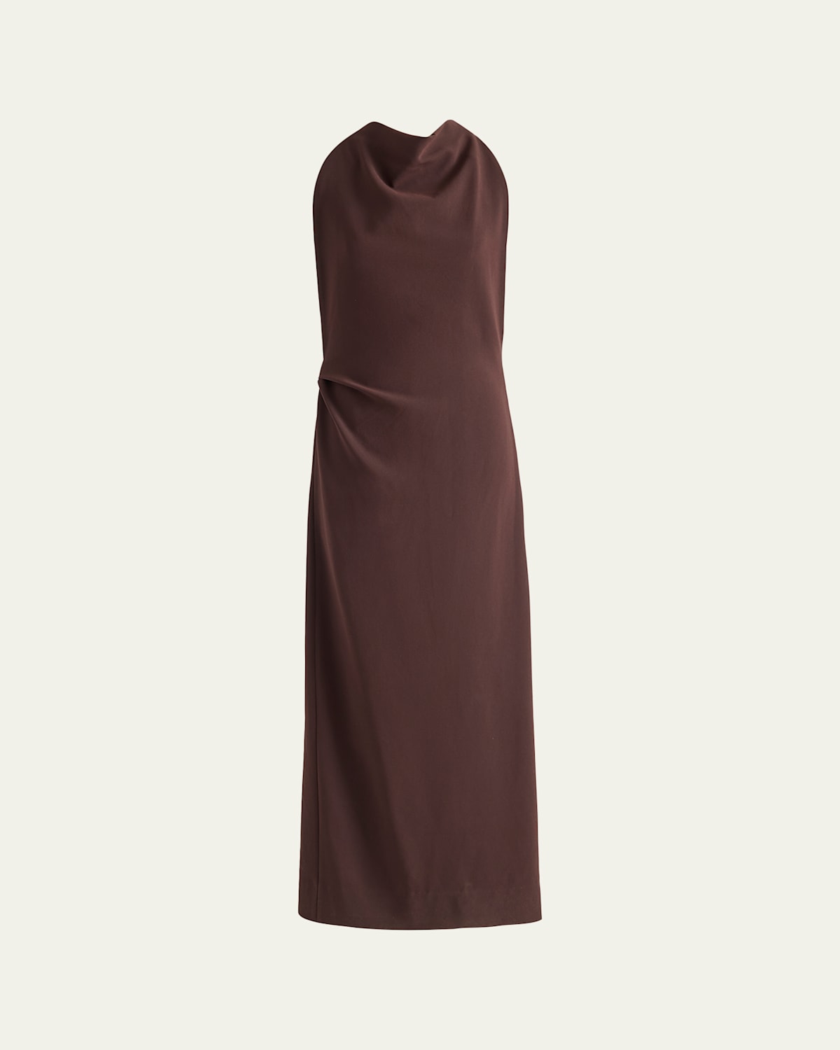 Proenza Schouler Selena Twisted-strap Open-back Maxi Dress In Wood