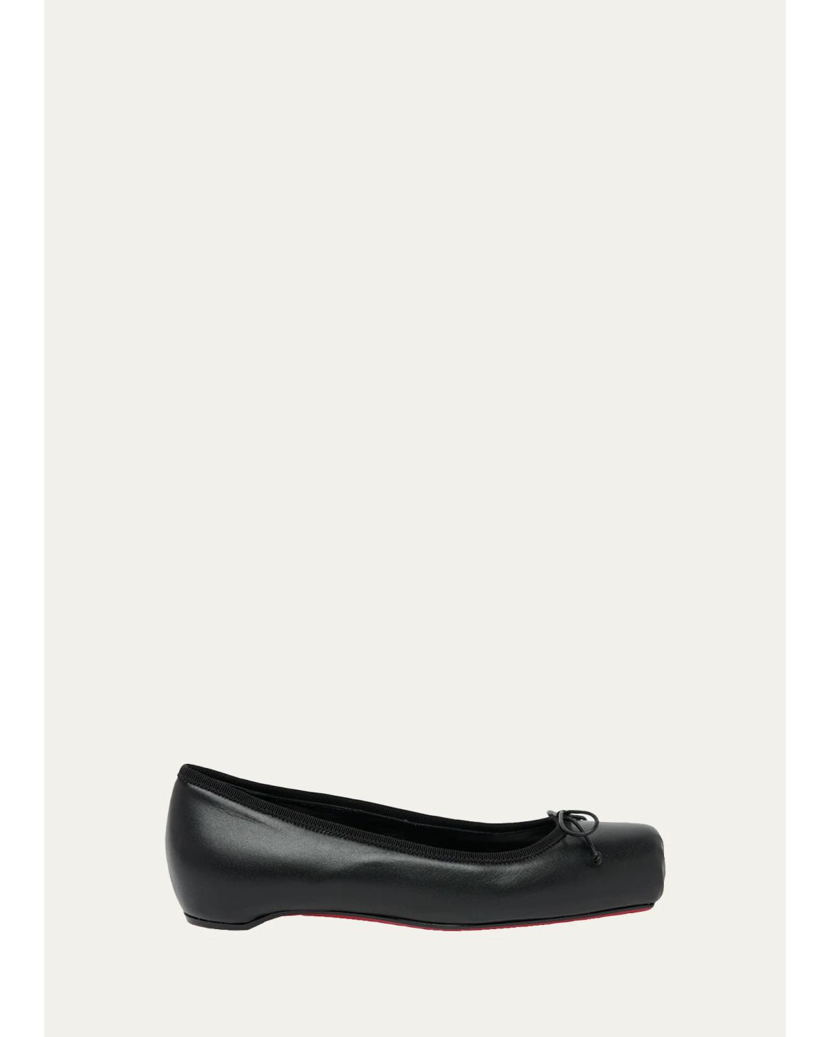 Cassia Leather Ballerina Flats