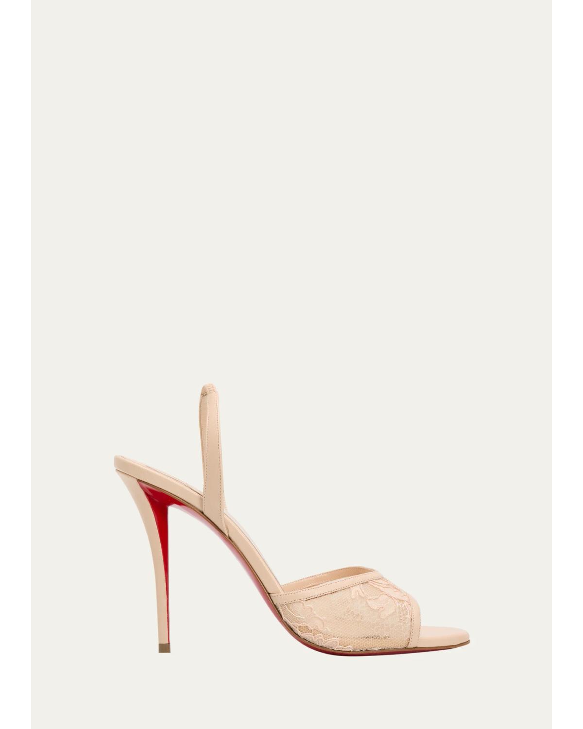 100Mm Miss Z Lace Slingback