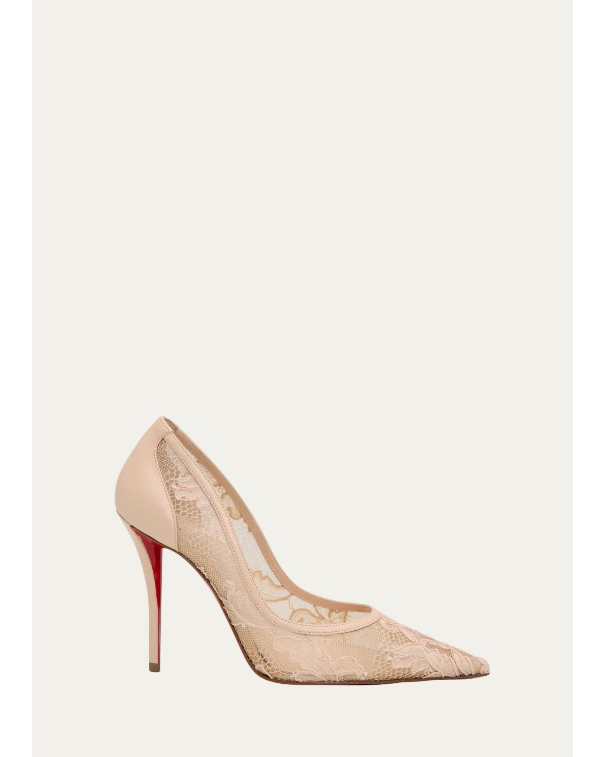 100Mm Miss Z Lace Pumps