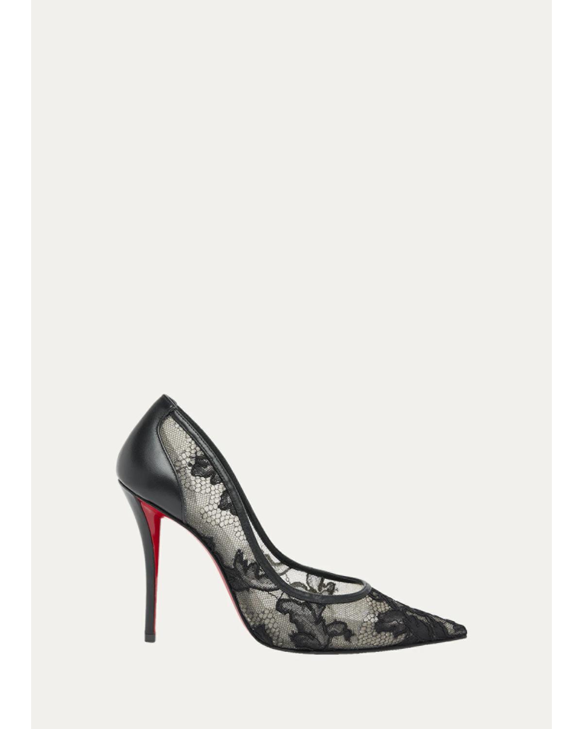 100Mm Miss Z Lace Pumps