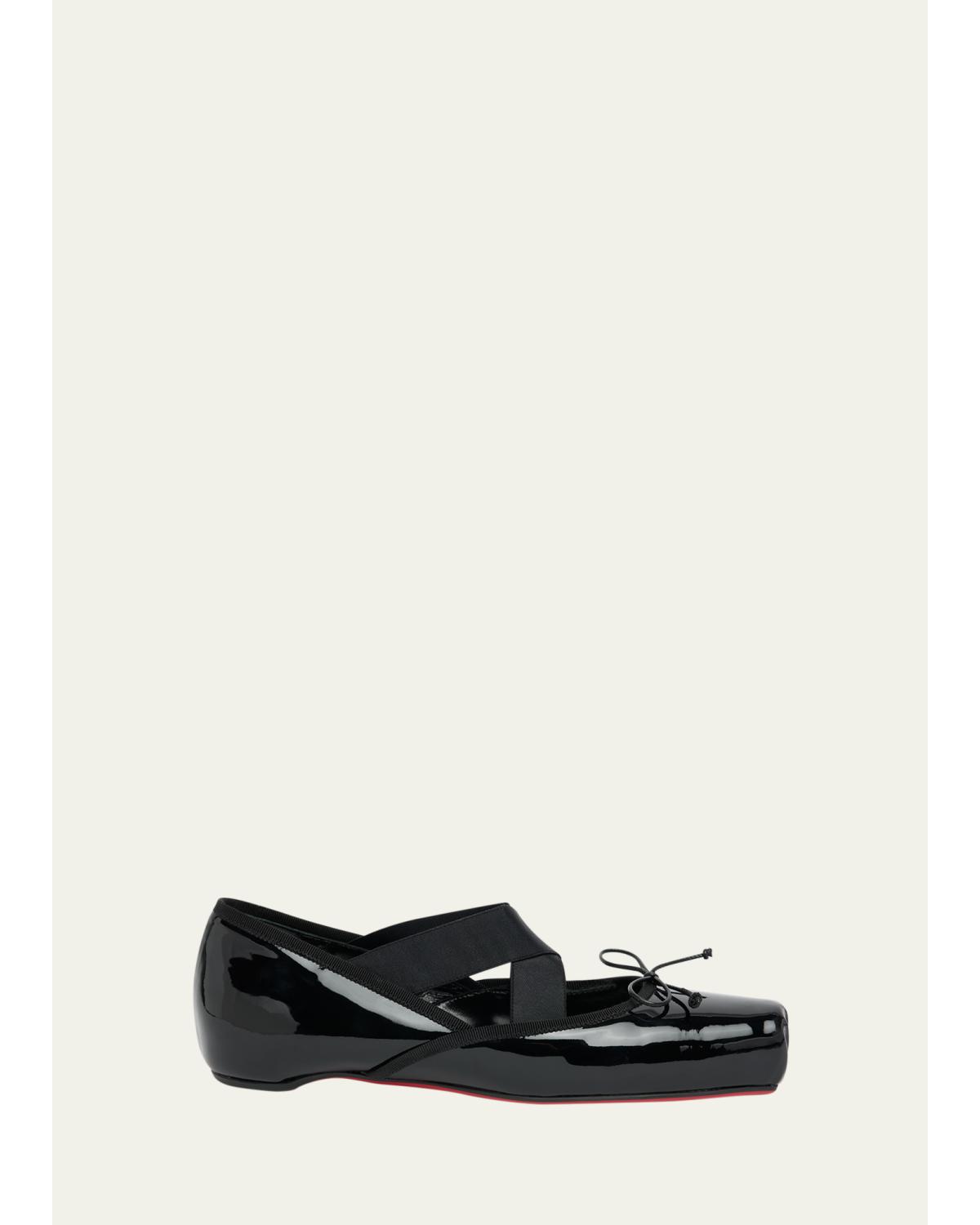 Cassiasticina Patent Leather Ballerina Flats