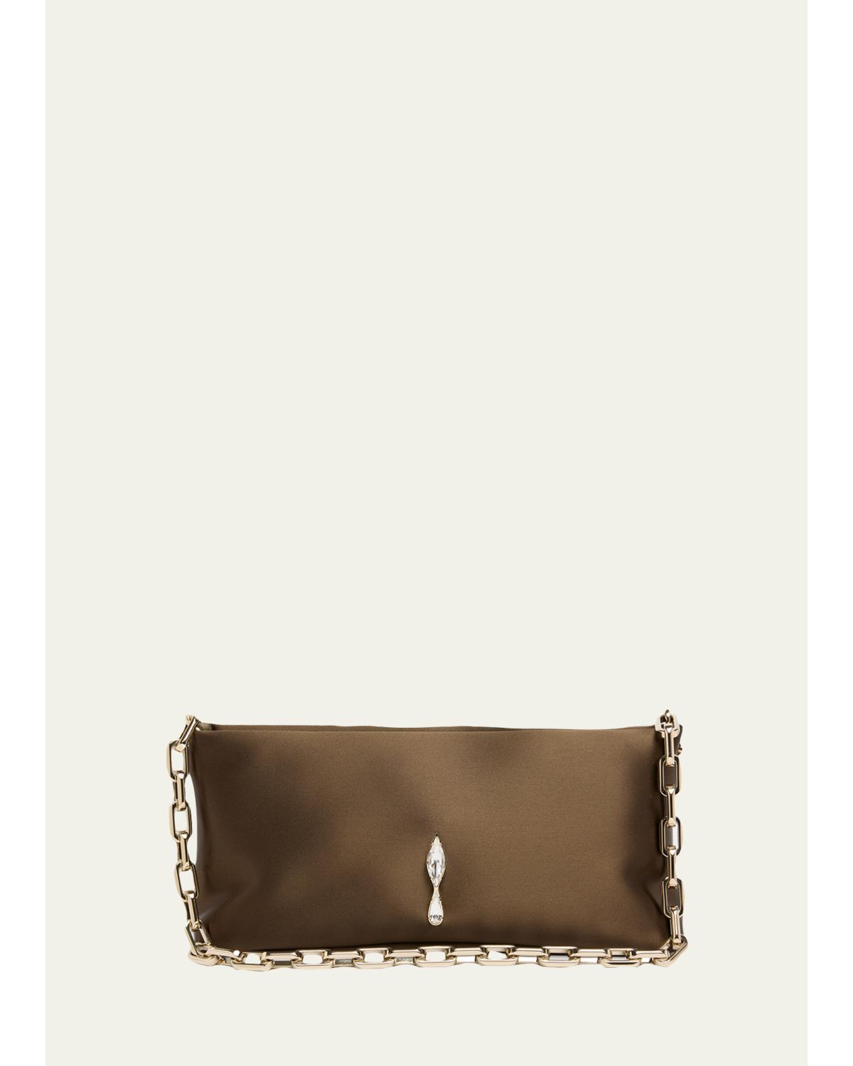 Maykimay Satin Top-Handle Bag