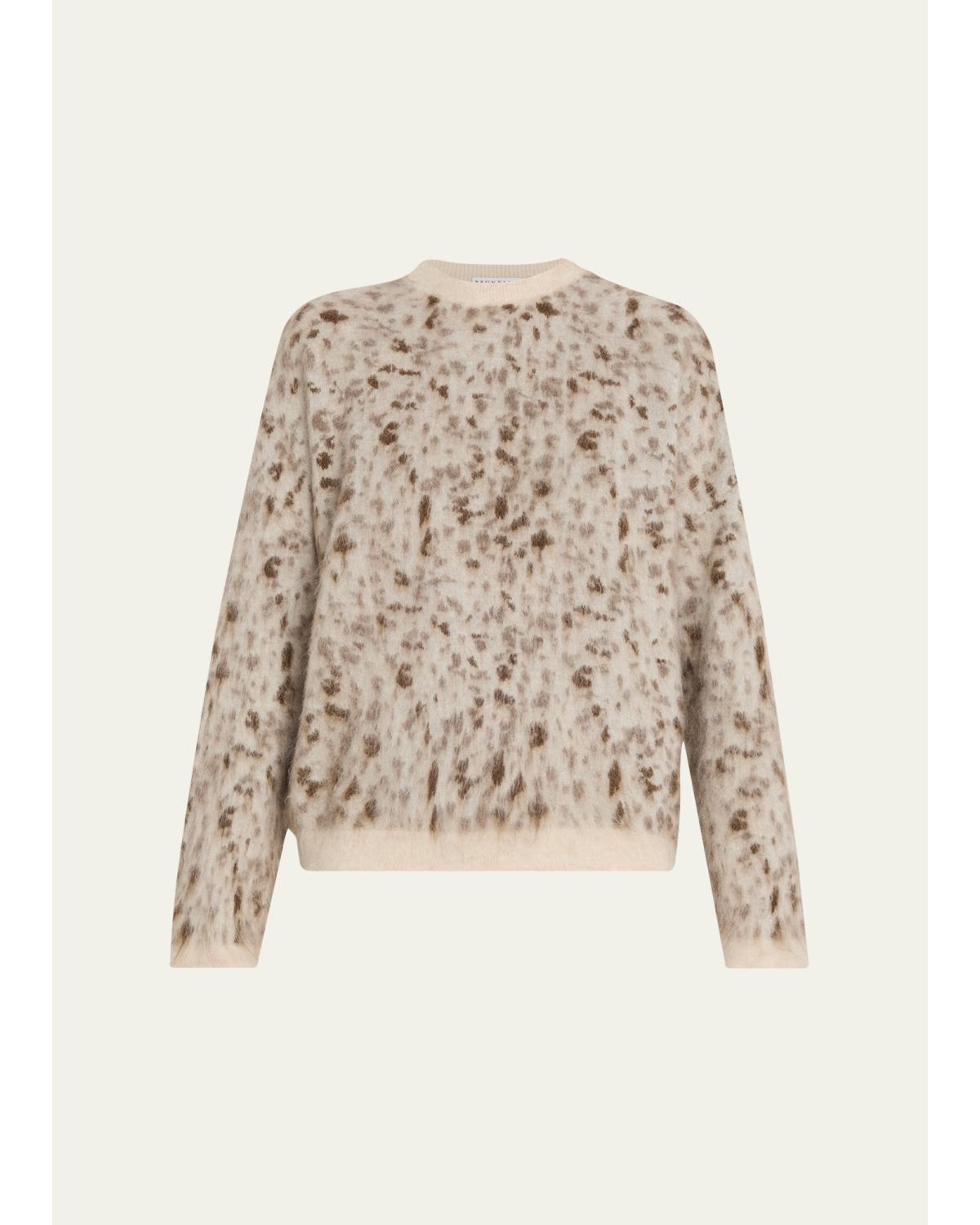 Blurred Jacquard Cashmere Sweater