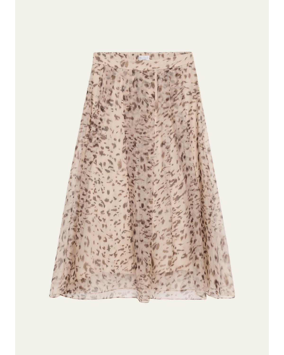 Silk A-Line Midi