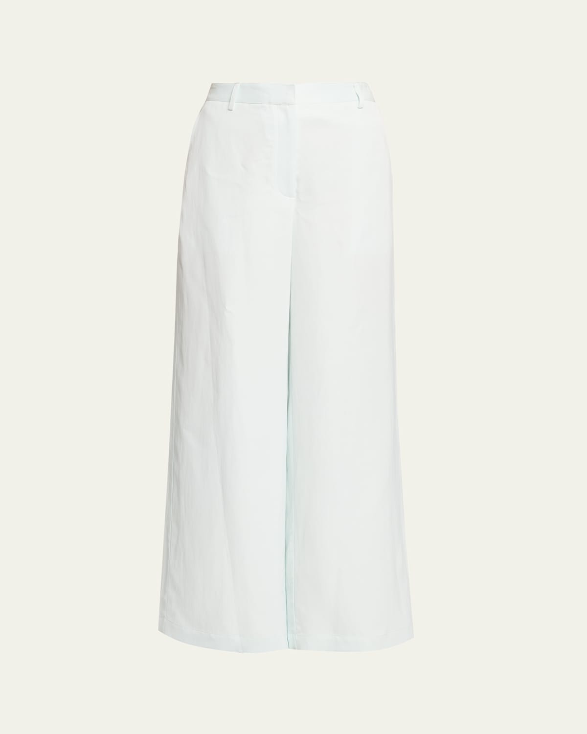 Twp Dylan Pants In Coated Viscose Linen In White