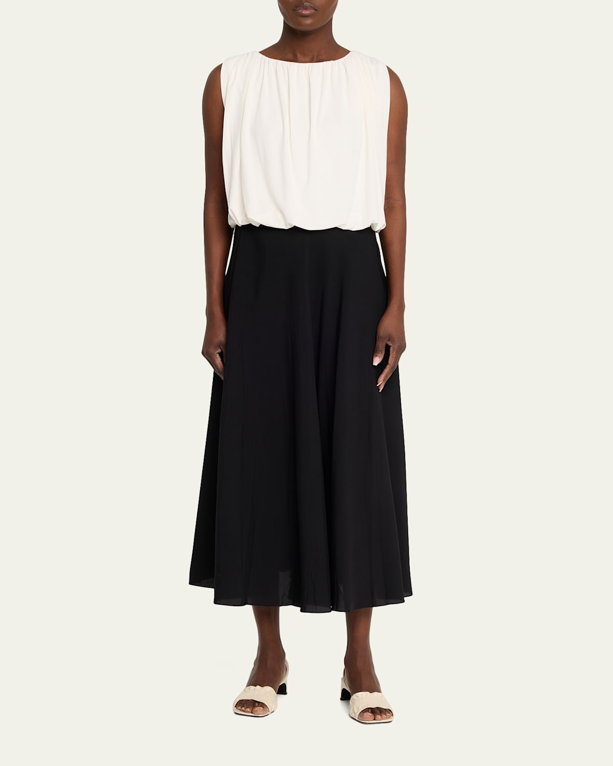 Sleeveless Bubble Top