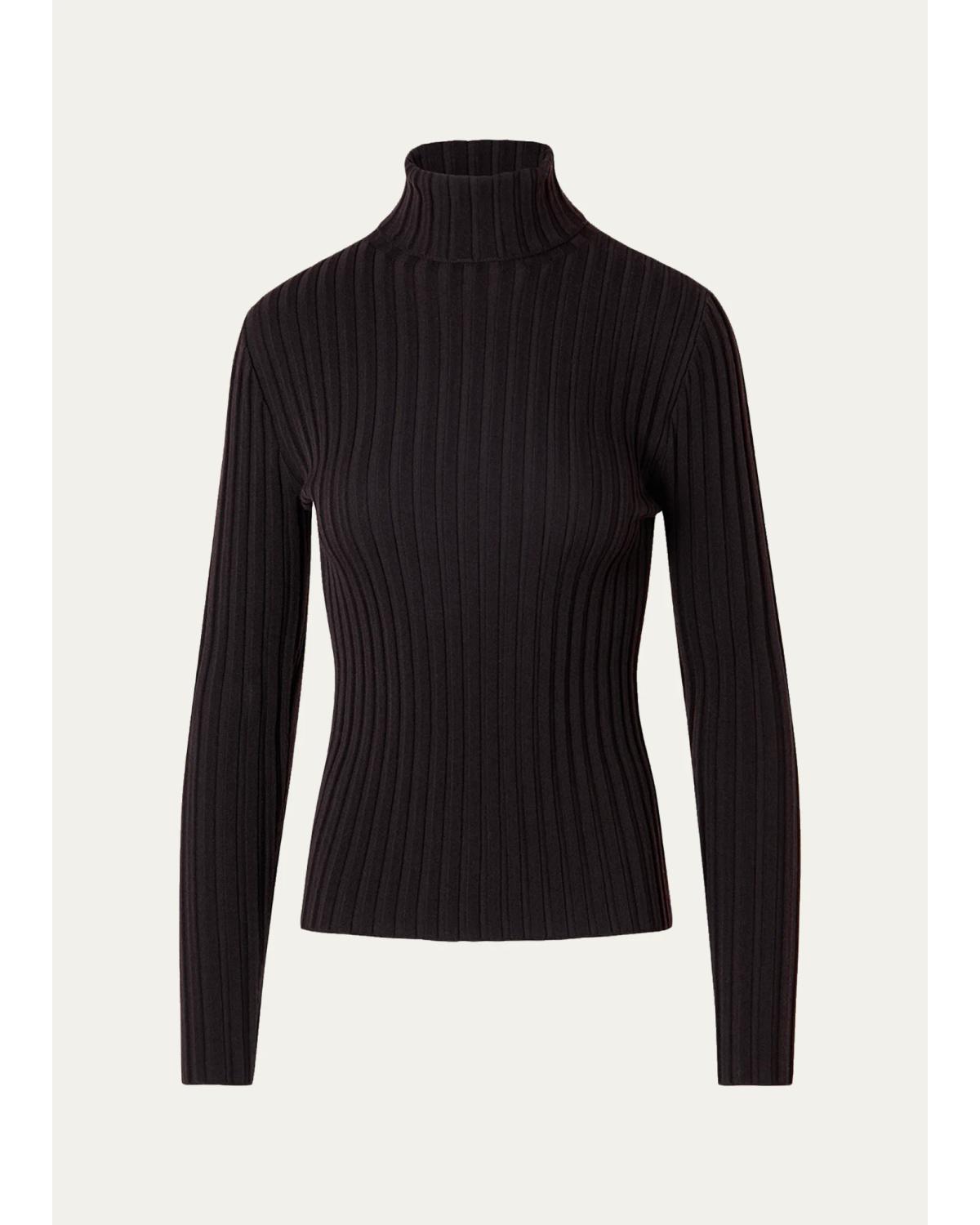 Mock Neck Long-Sleeve Jersey Top