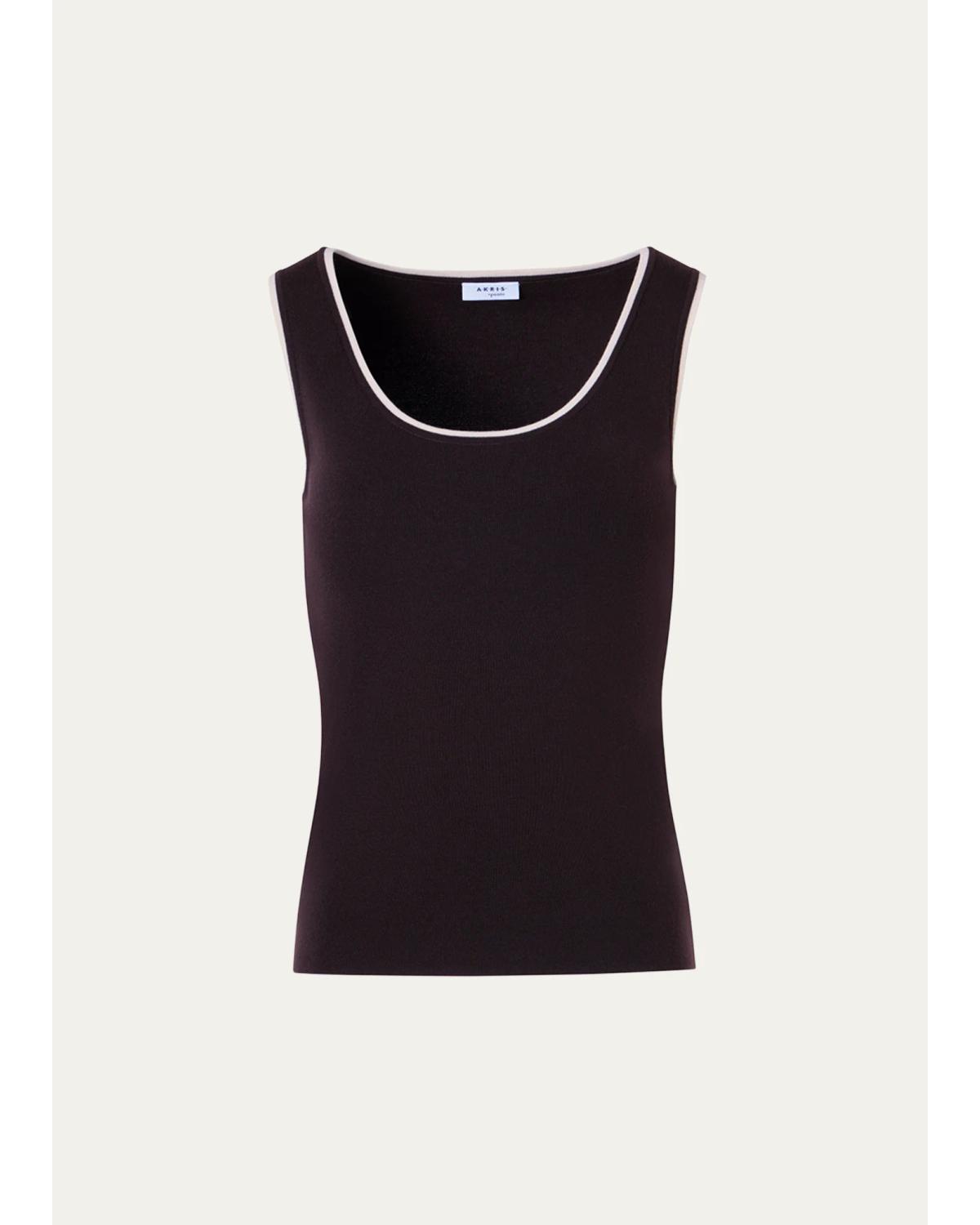 Merino Wool Knit Tank Top