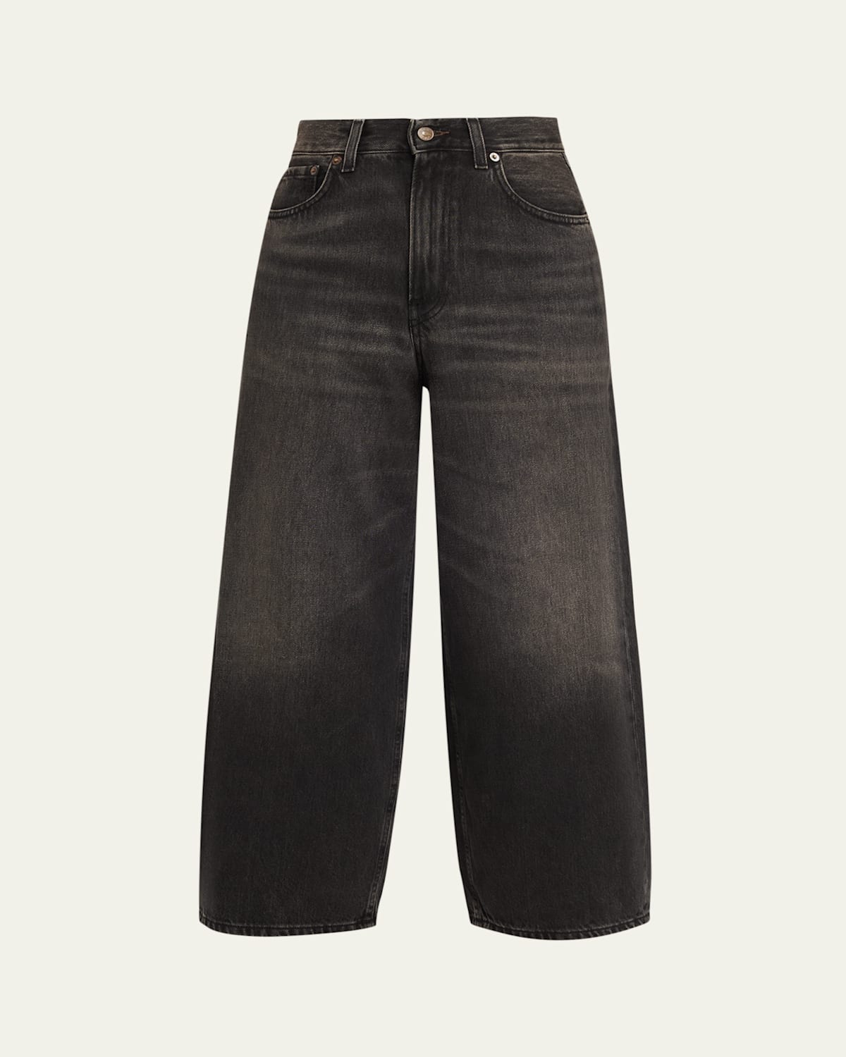 6397 Roomy Cropped Jeans In Black