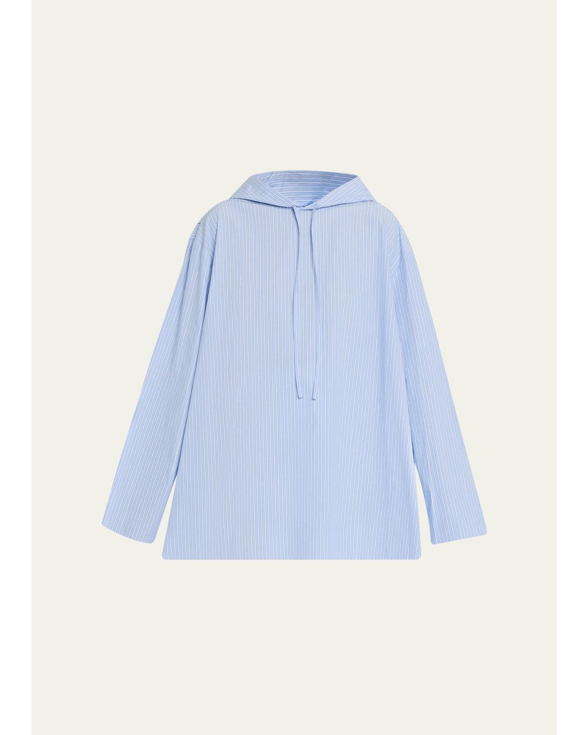 Hooded Poplin Shirt