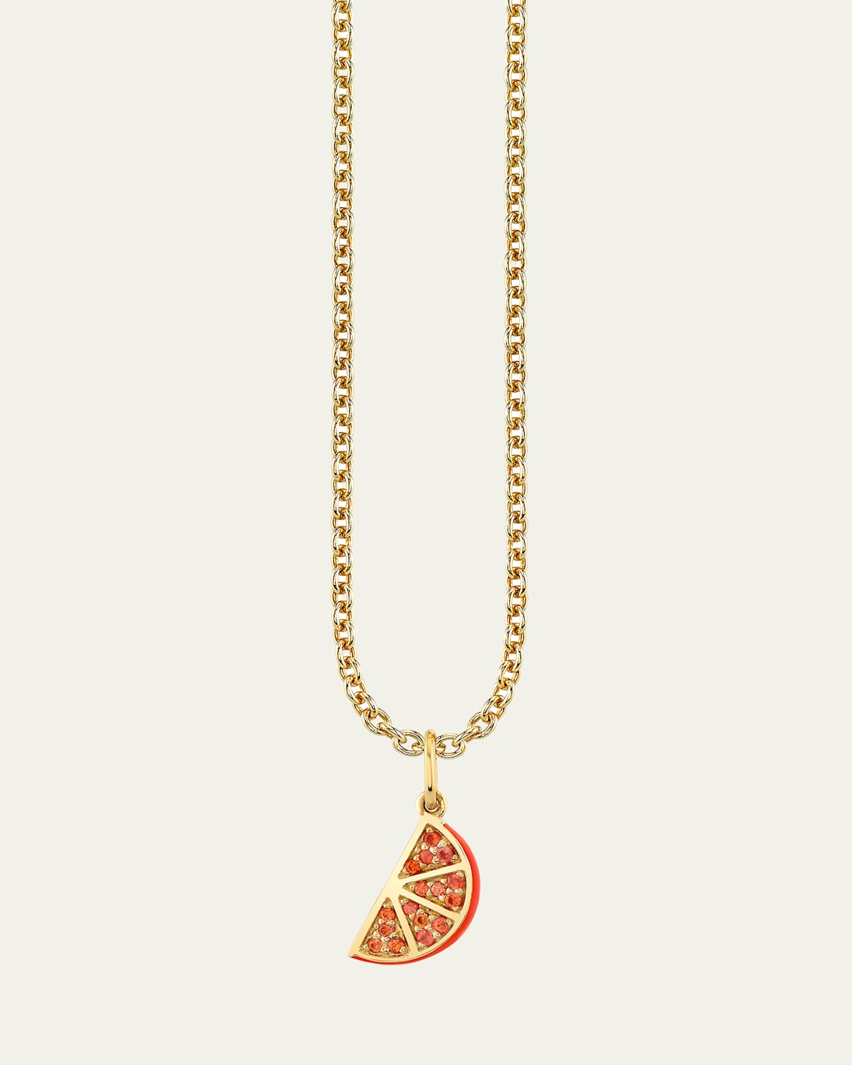Sydney Evan 14K Yellow Gold Orange Slice Pendant Necklace | Thumbnail 4 Sydney Evan 14K Yellow Gold Orange Slice Pendant Necklace | Thumbnail 4