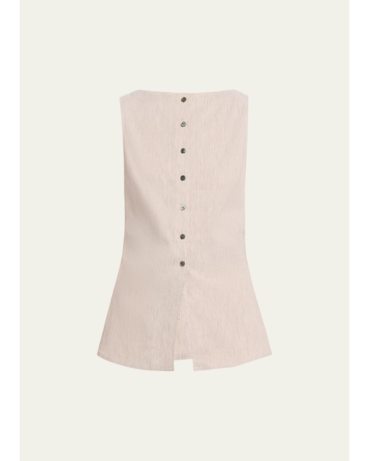 Boat-Neck Cutaway Vest