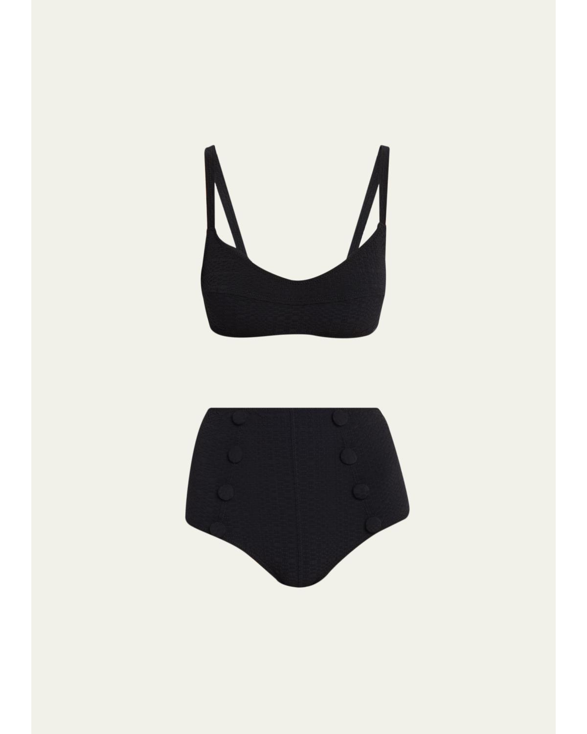 Balconette High-Waist Two-Piece Swimsuit