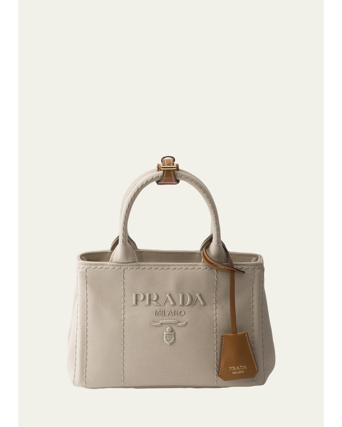Jardiniere Mini Cotton Canvas Top-Handle Bag