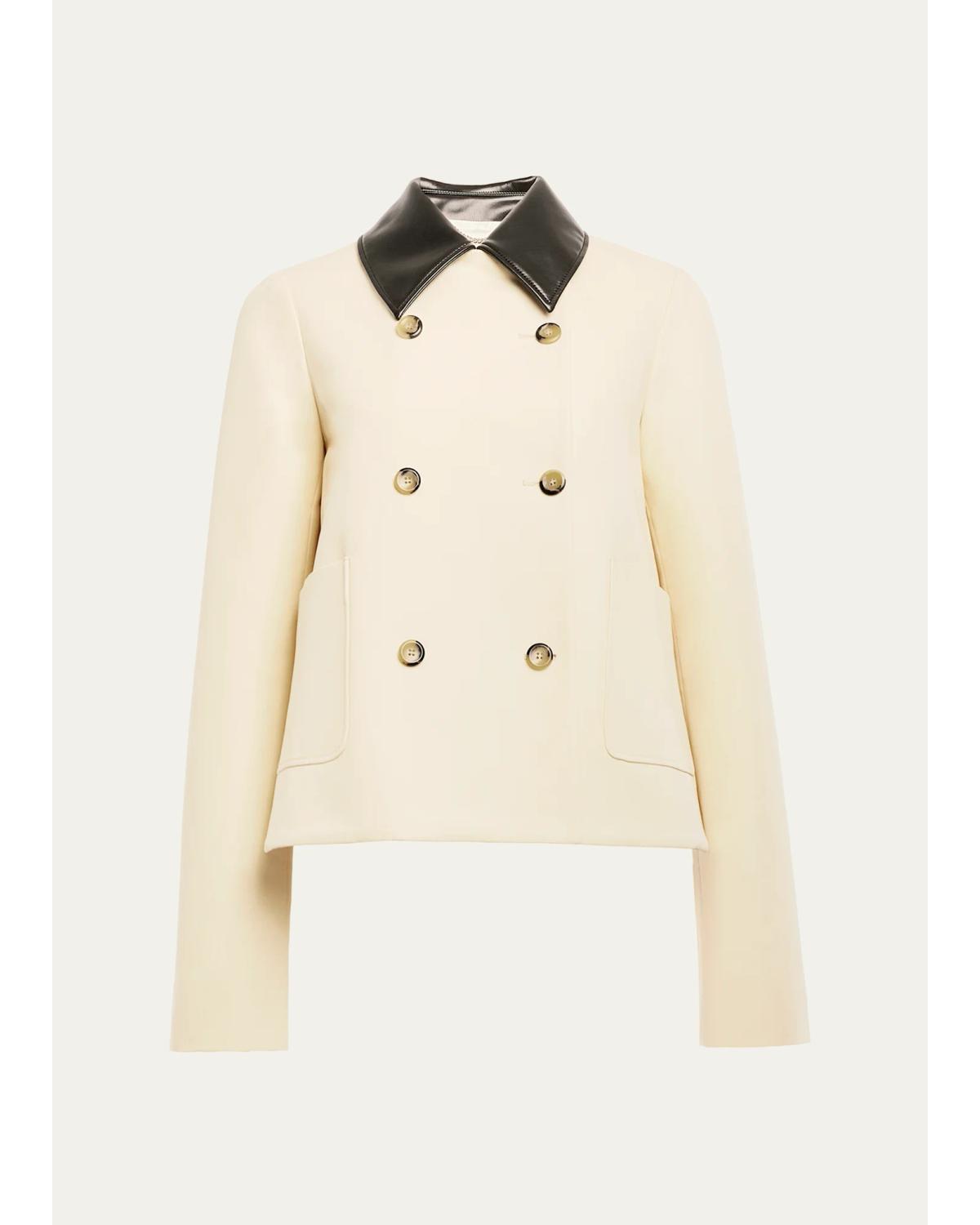 Harburg Cropped Double-Breasted Jacket