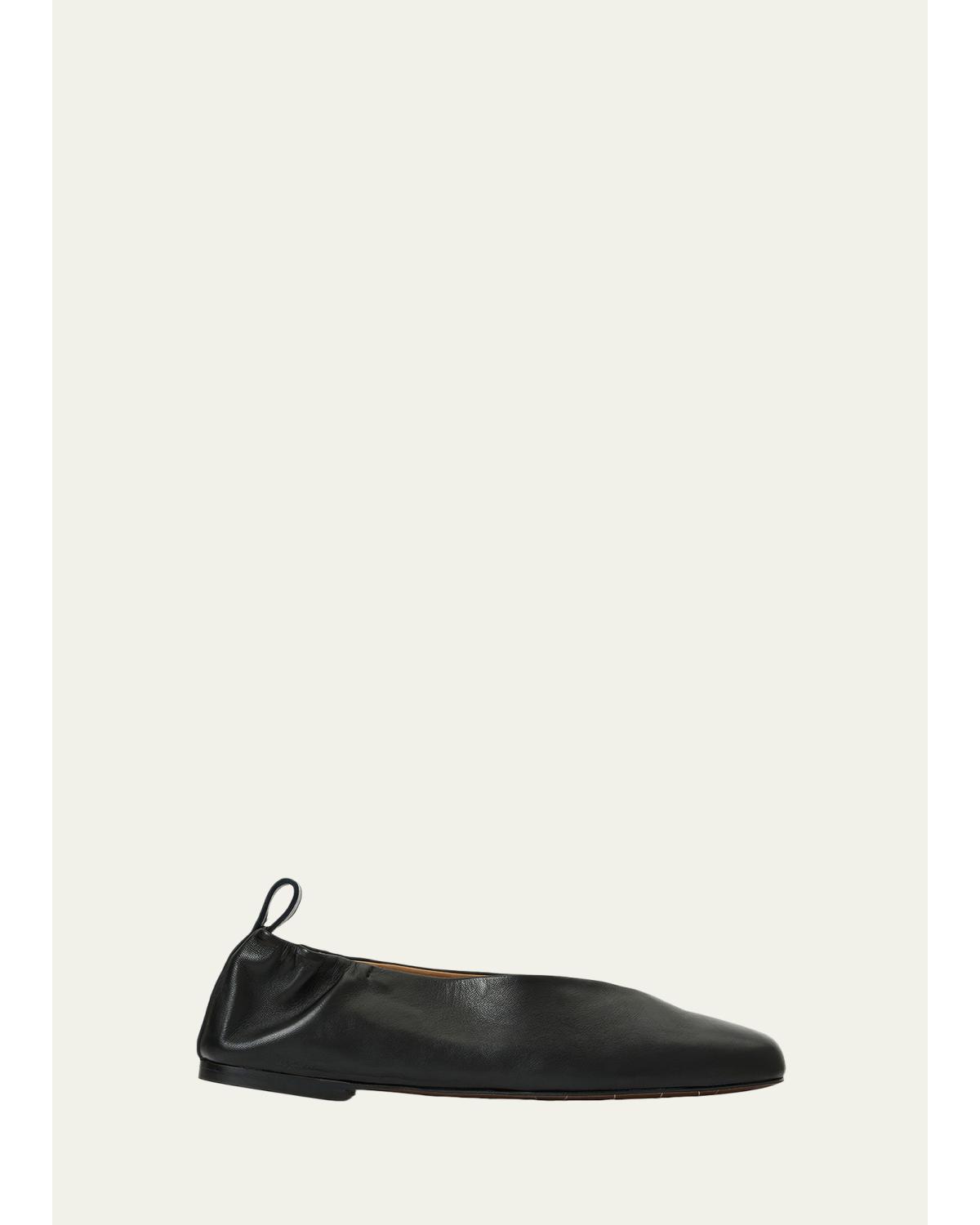 Clio Leather Ballerina Flats