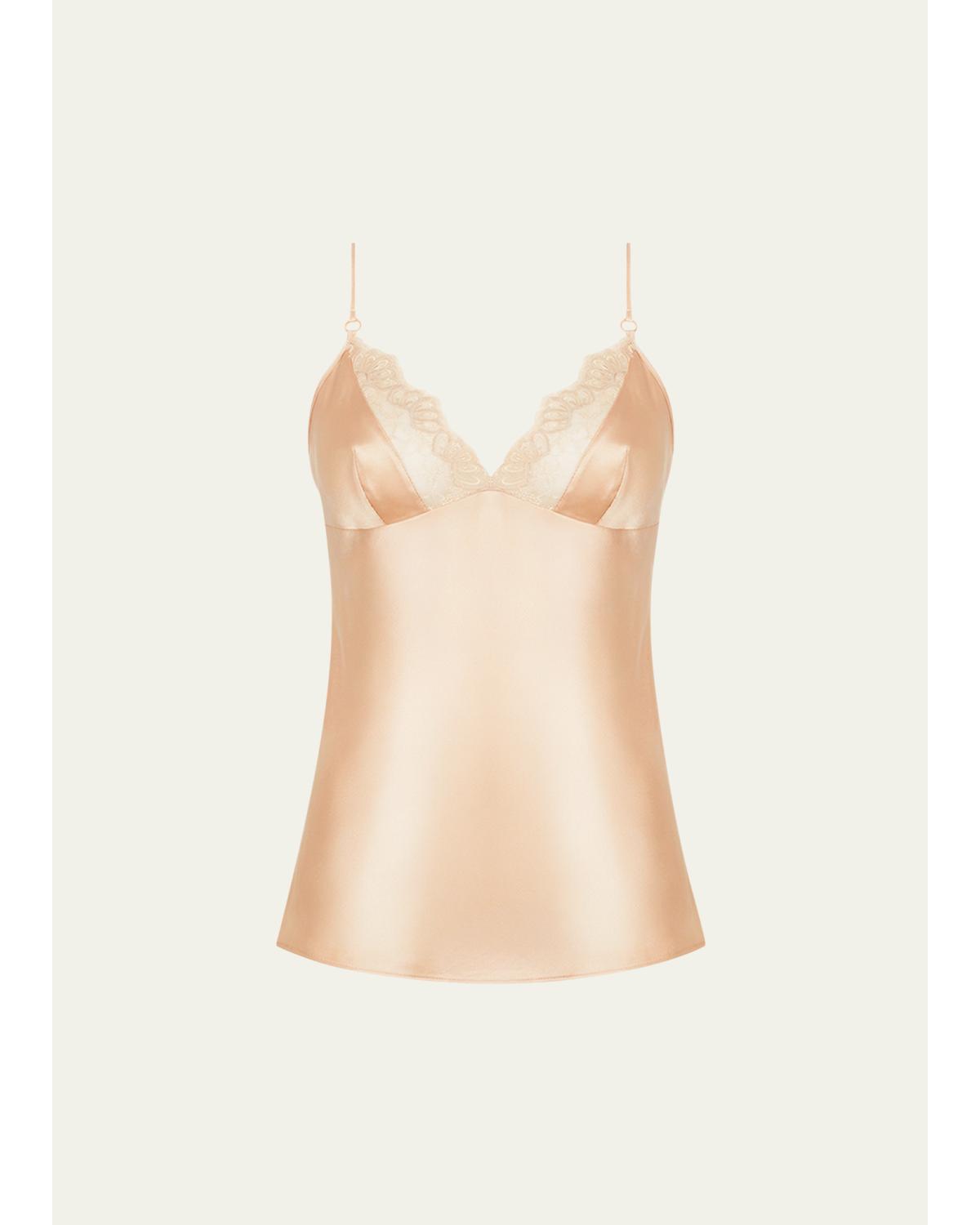 Elegance Artist Lace-Trim Satin Camisole