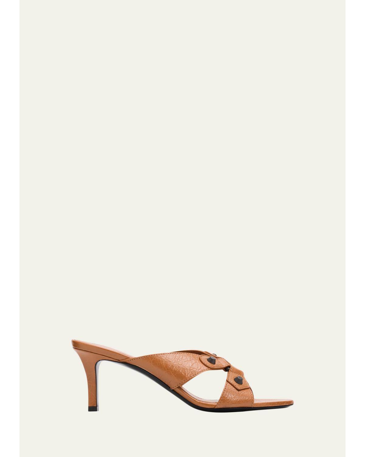 70Mm City Arena Leather Mule Sandals