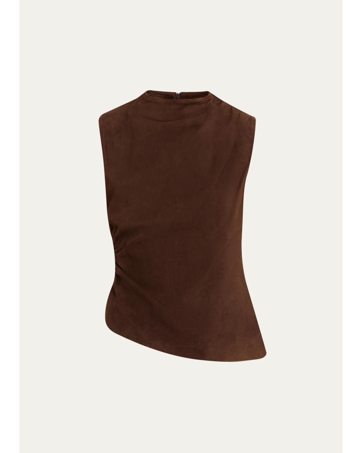 Mock-Neck Sleeveless Top