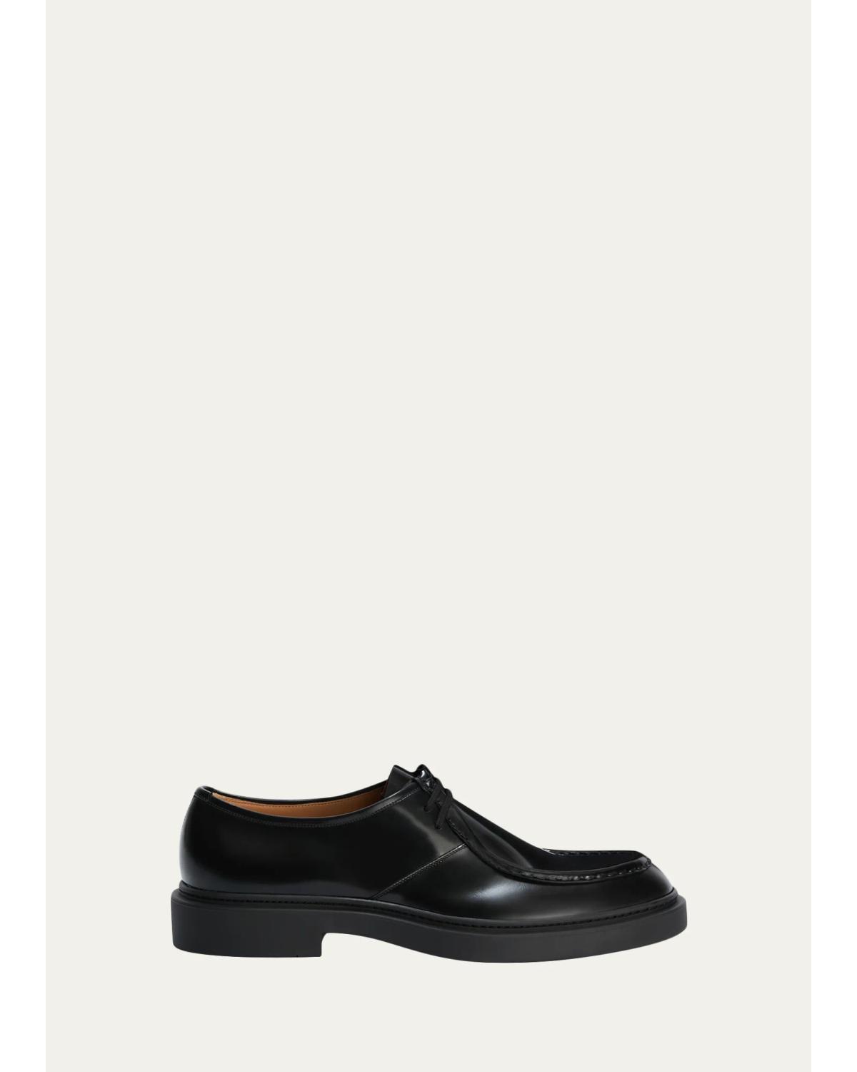 Men'S Leather Moccasin Derby