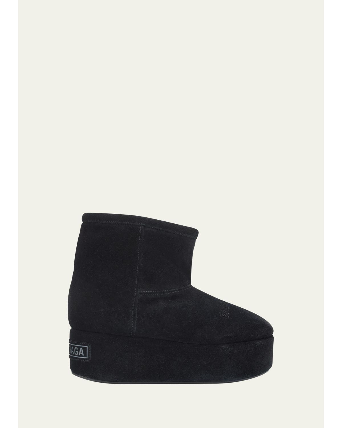 Alaska Platform Suede Ankle Booties