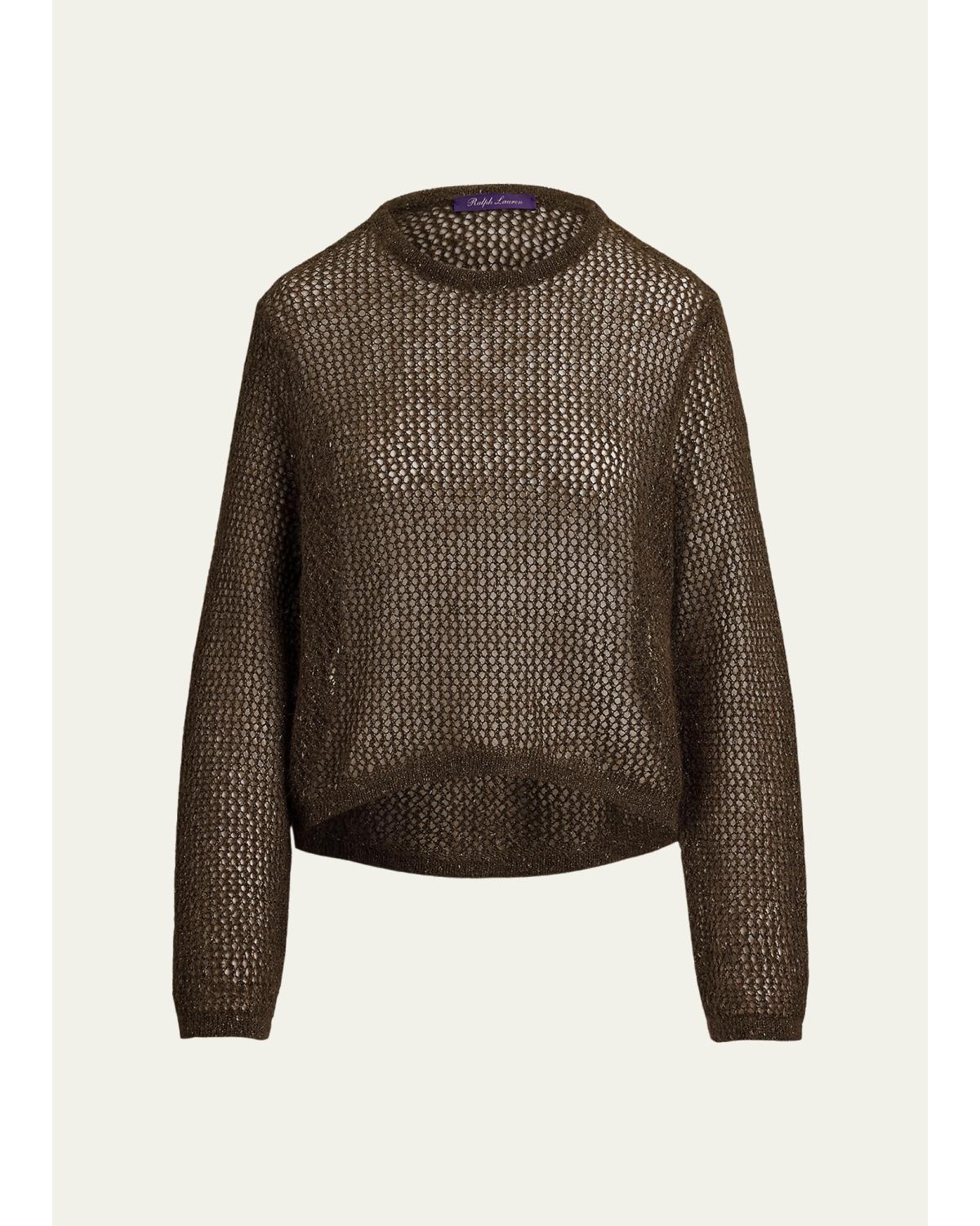 Mesh Boatneck Sweater