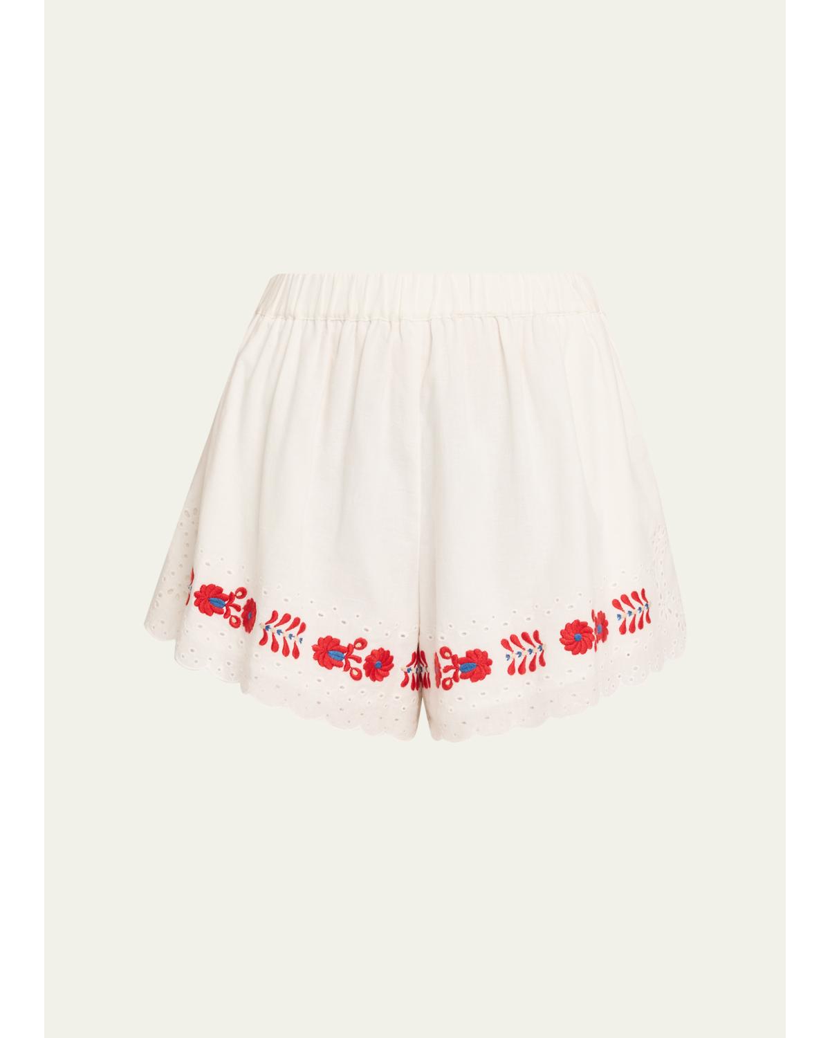 Catharina Embroidered Shorts
