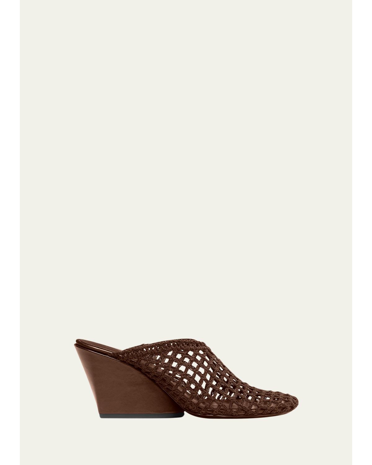 Slant Crochet Mules