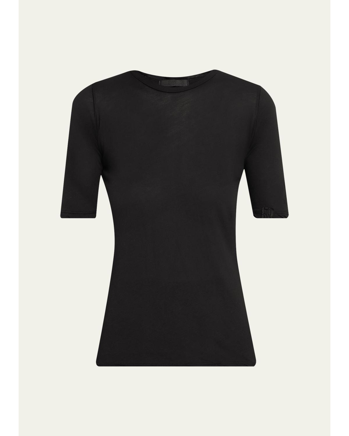 Victoria Three-Quarter Sleeve Cotton Top