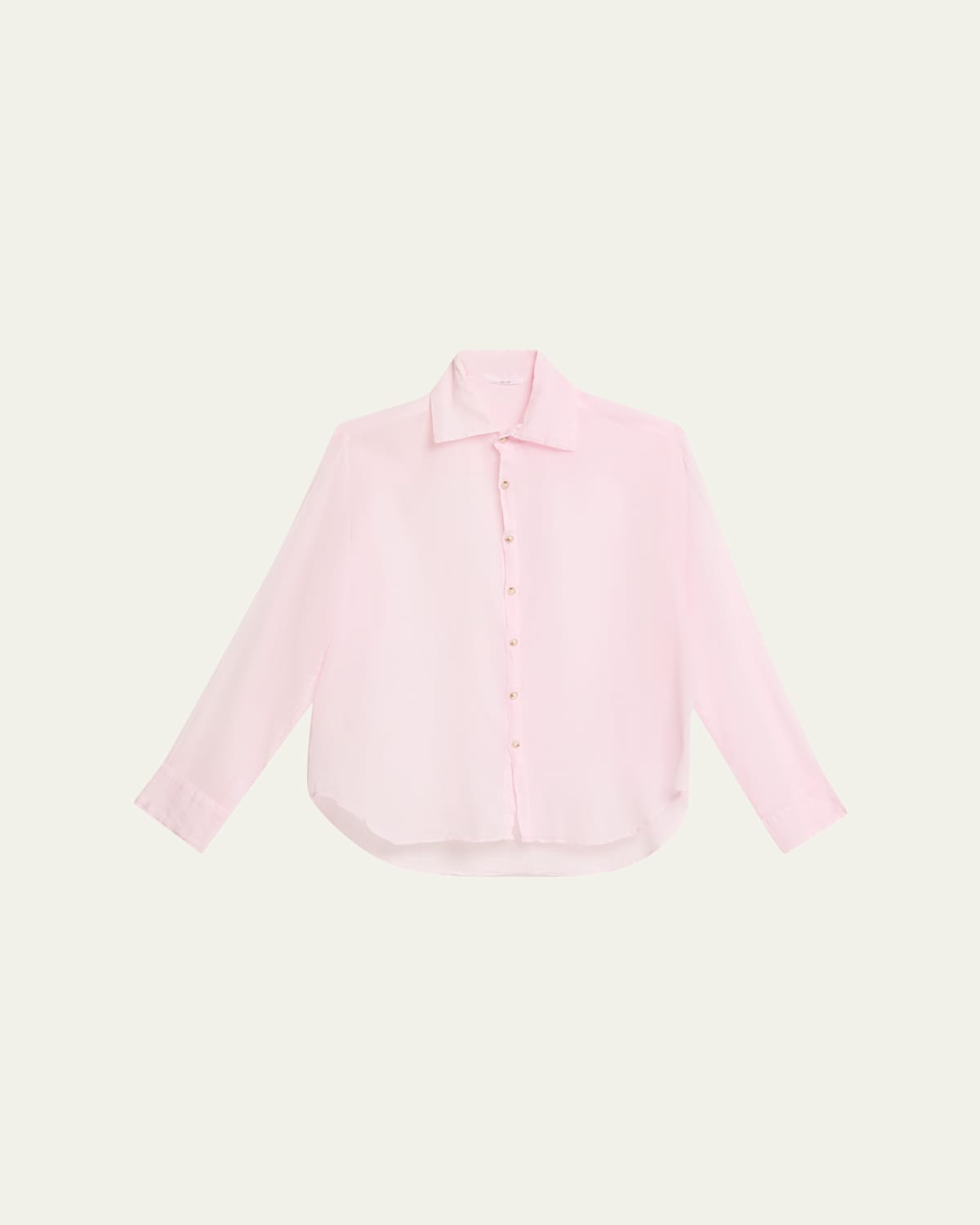 All Three Daniel Gauze Shirt In Pink