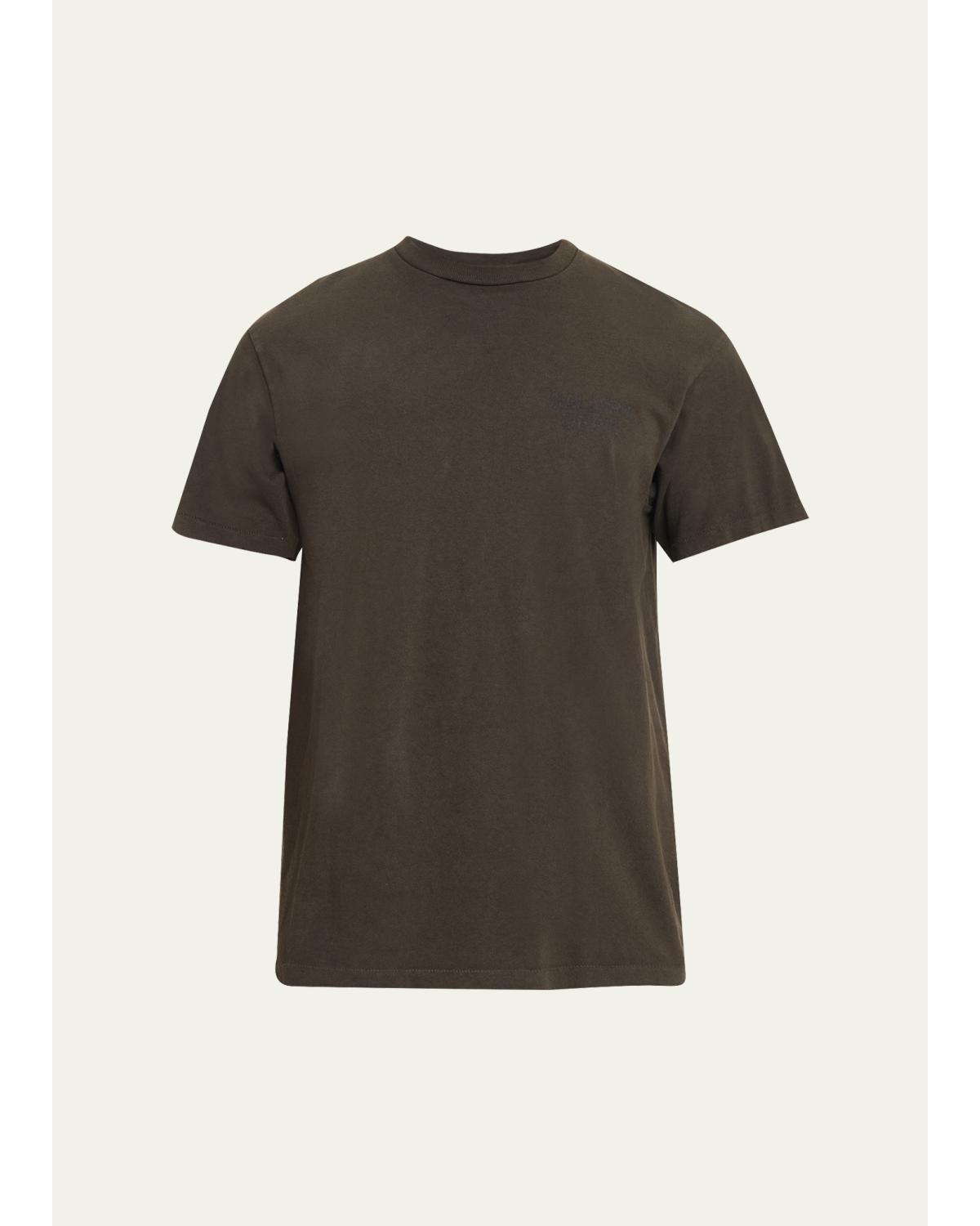 Men'S Cotton Jersey Logo-Back Crewneck T-Shirt
