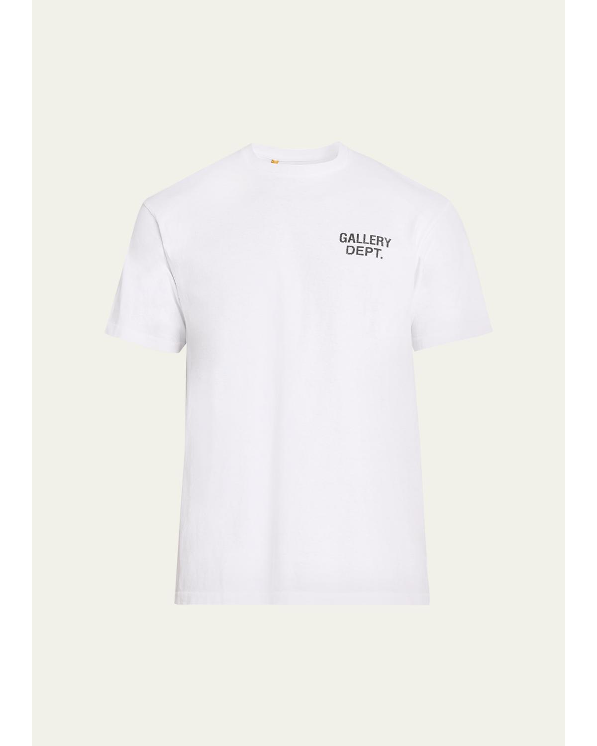 Men'S Cotton Jersey Logo-Back Crewneck T-Shirt
